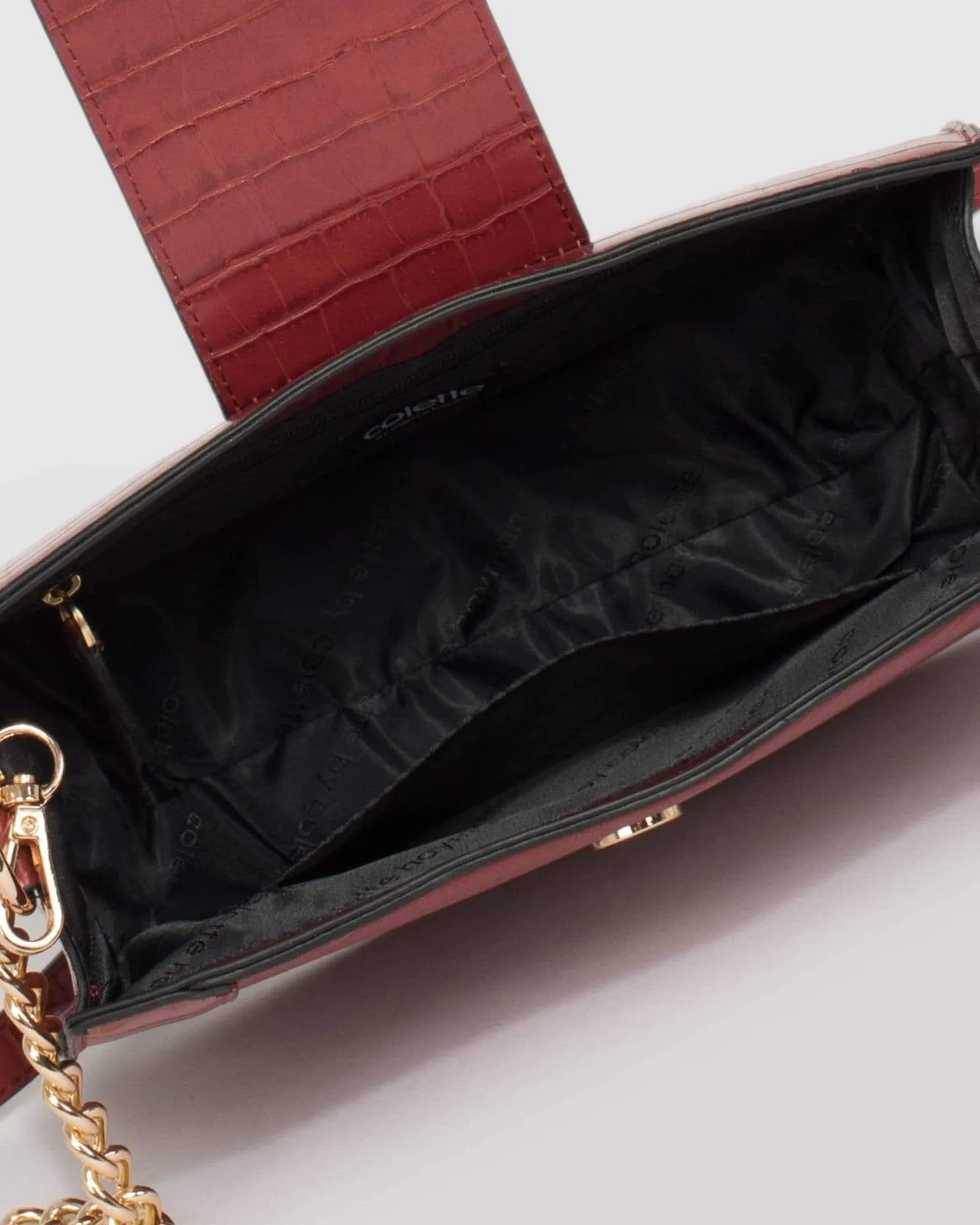 Red Avalee Ring Crossbody Bag
