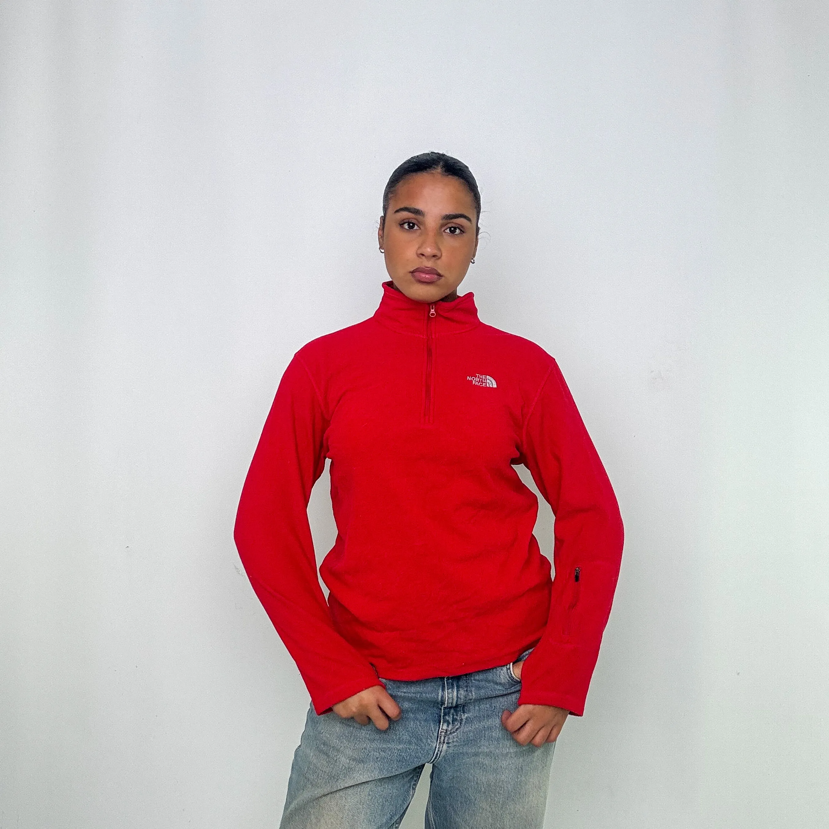 Red y2ks The North Face Fleece (M)