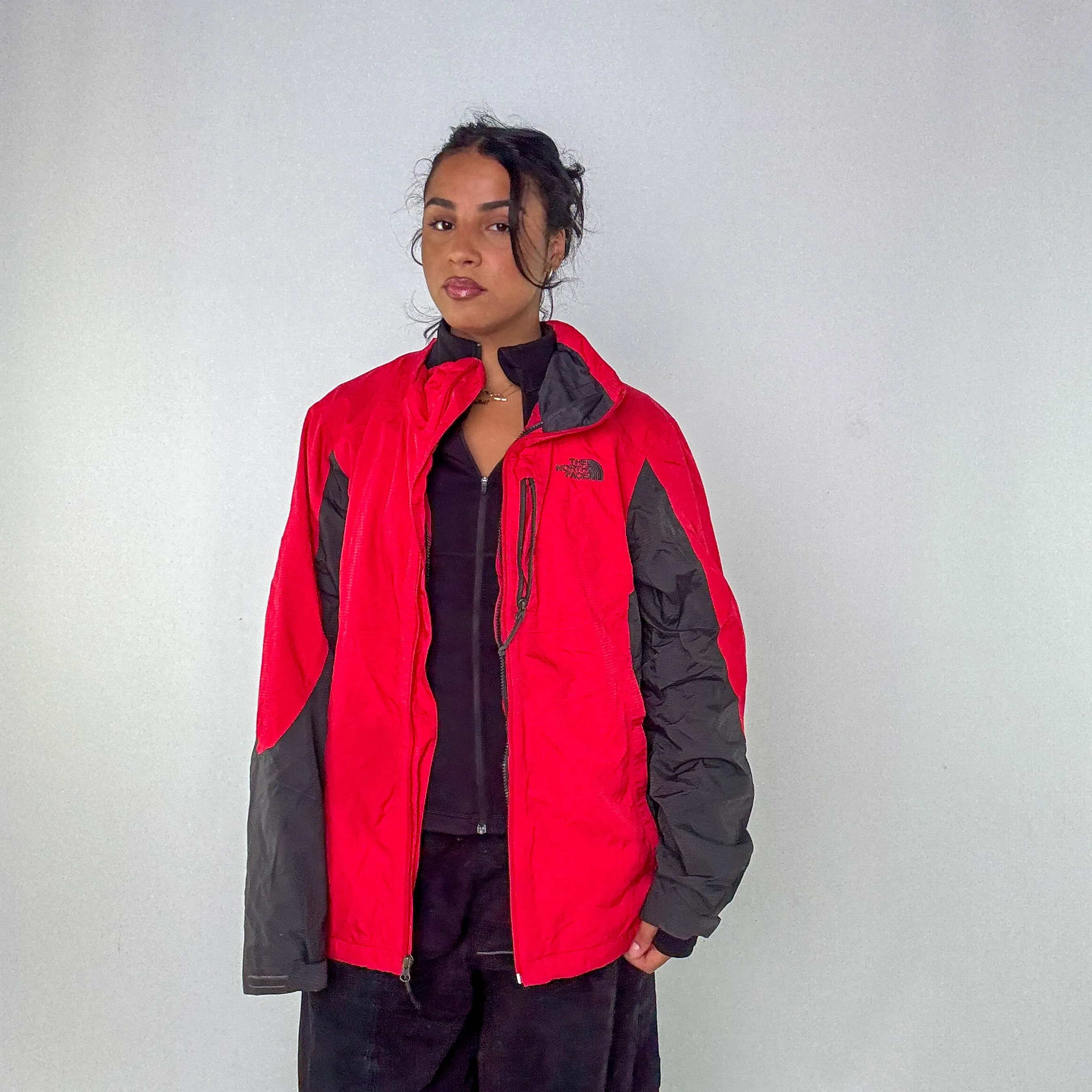 Red y2ks The North Face Rain Jacket (L)