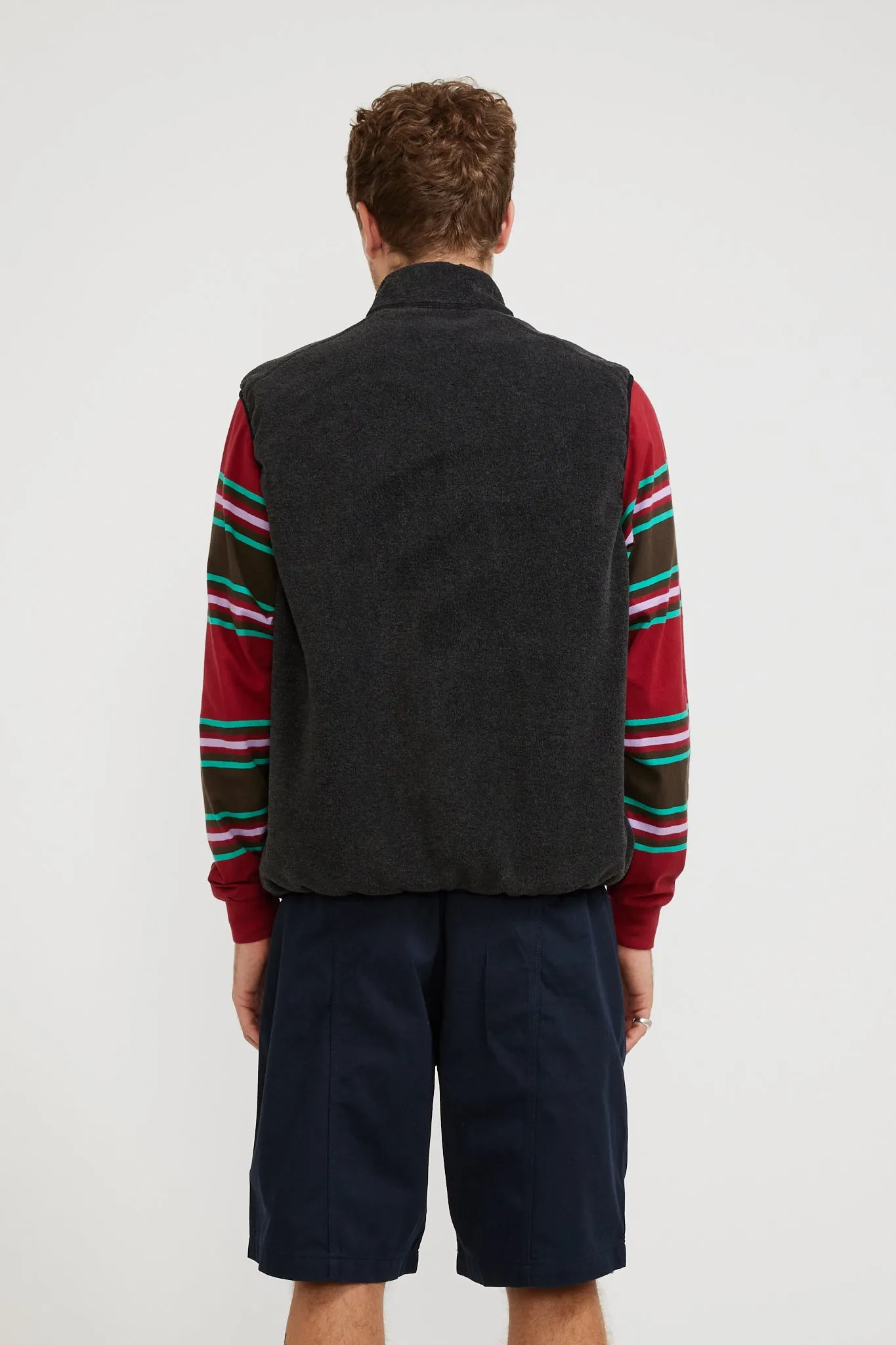Reversible Vest Anthracite/Rio Red