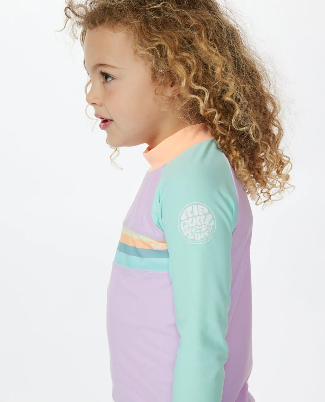 Rip Curl Kids Crystal Cove UV Protect Long Sleeve Rash Vest
