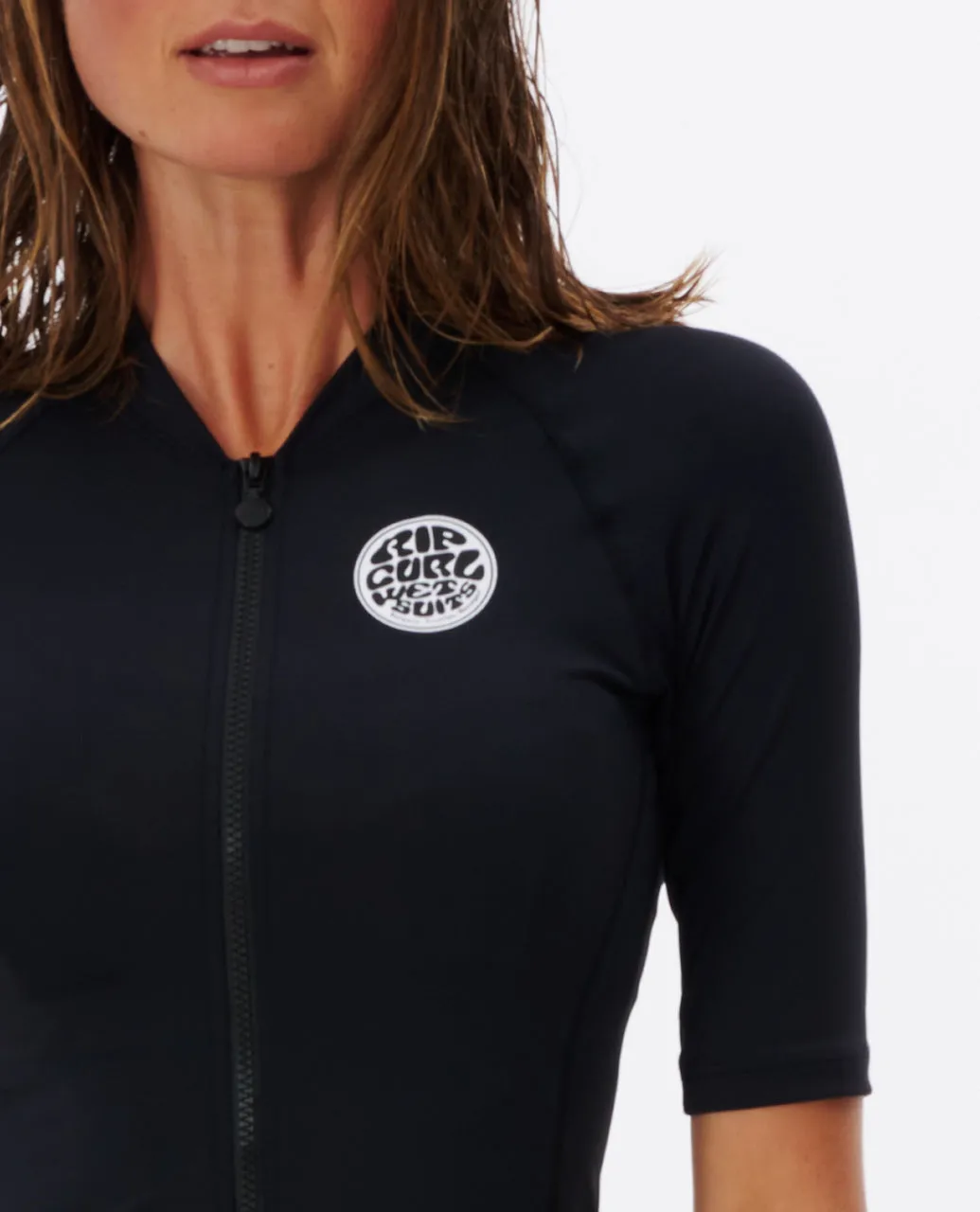 Rip Curl Womens Classic Surf UV Rash Vest - Black
