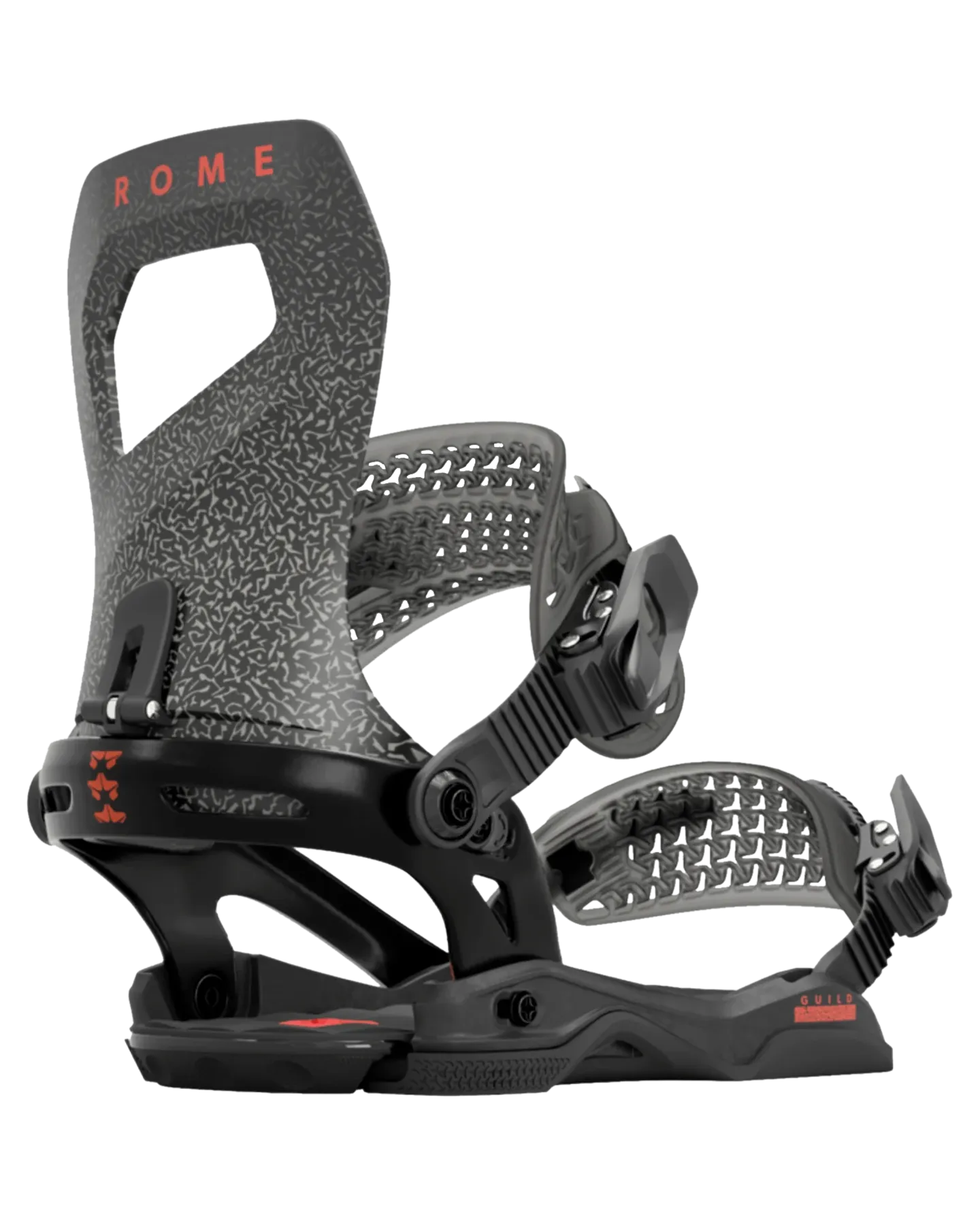 Rome Guild Women's Snowboard Bindings - Black/Speckle - 2024 | Shop Snowboard Bindings at Trojan Wake Ski Snow & Snow Sk