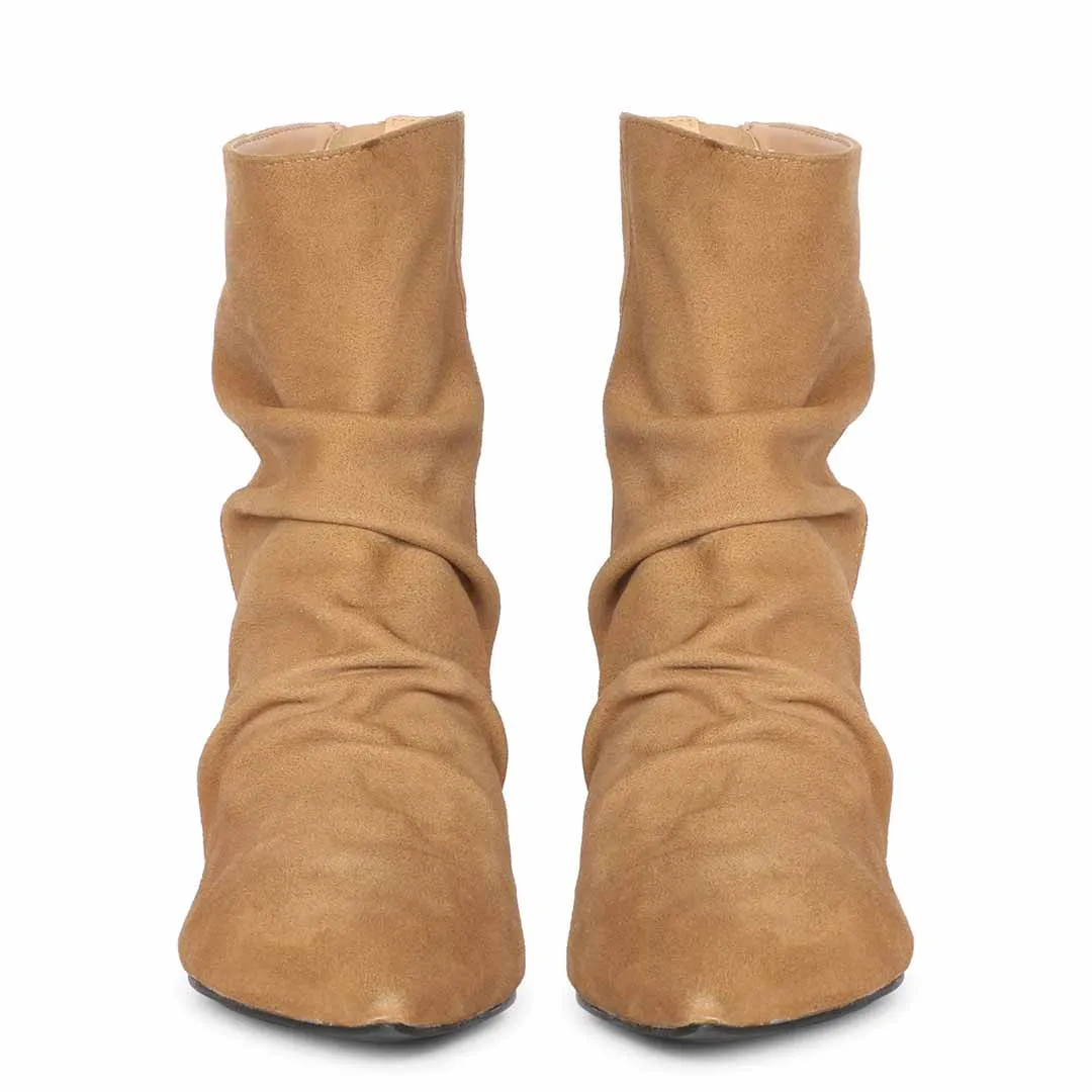 Saint Florino Beige Handcrafted Ankle Boots