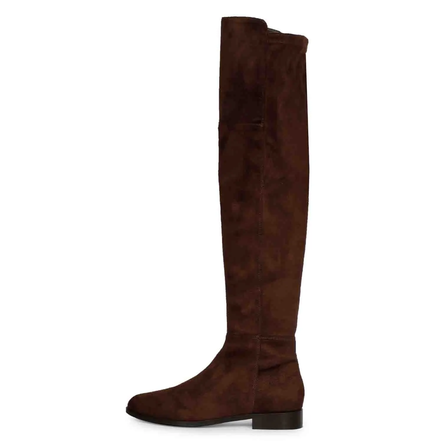 Saint Isabella Brown Strech Suede above the knee boots