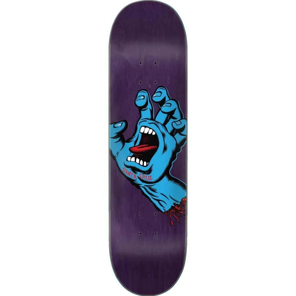 Santa Cruz Screaming Hand Skateboard Deck Multi 8.38