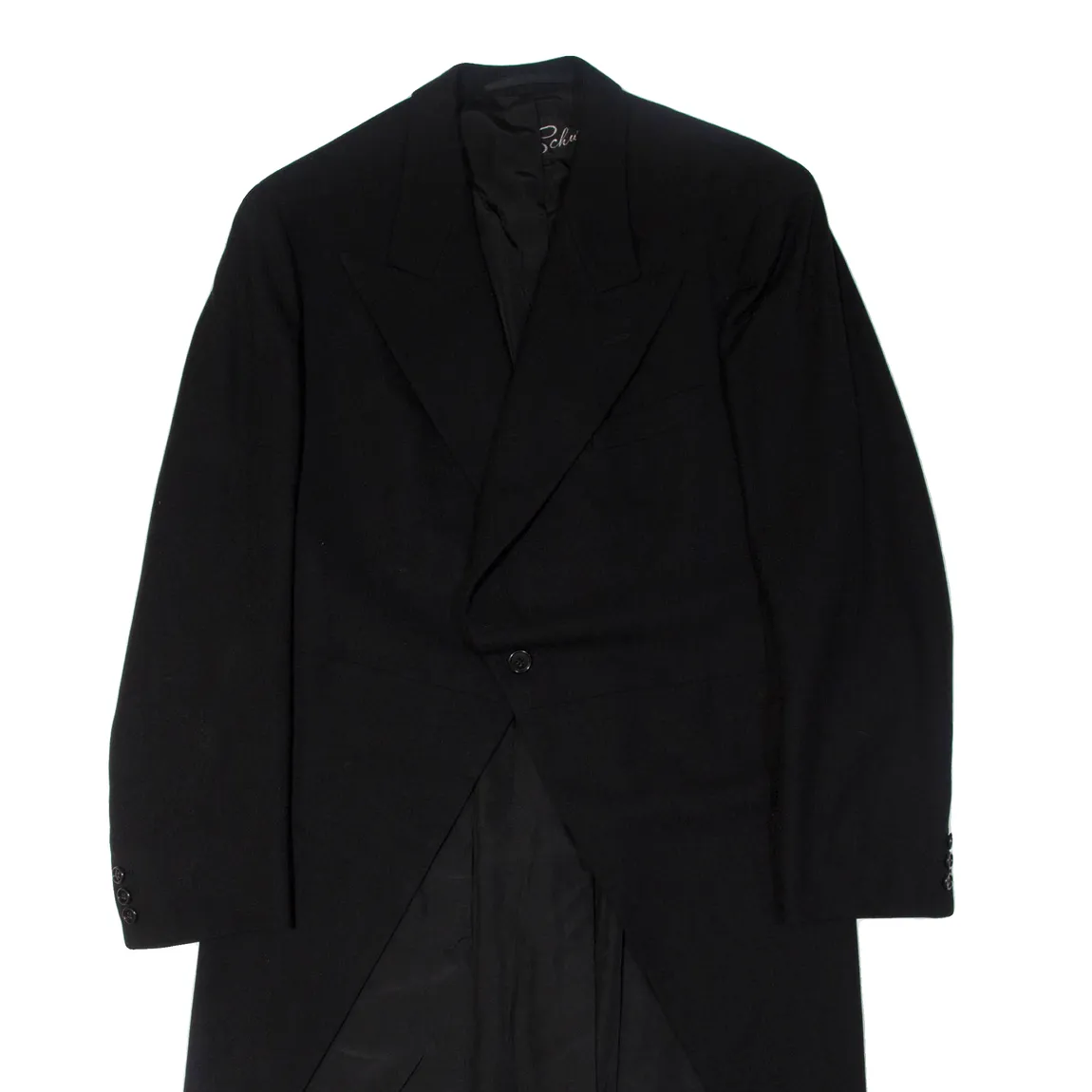 SCHEAVL Mens Overcoat Jacket Black S