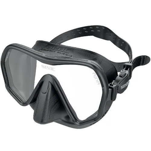 Seac Ajna Frameless Scuba Diving Mask Black