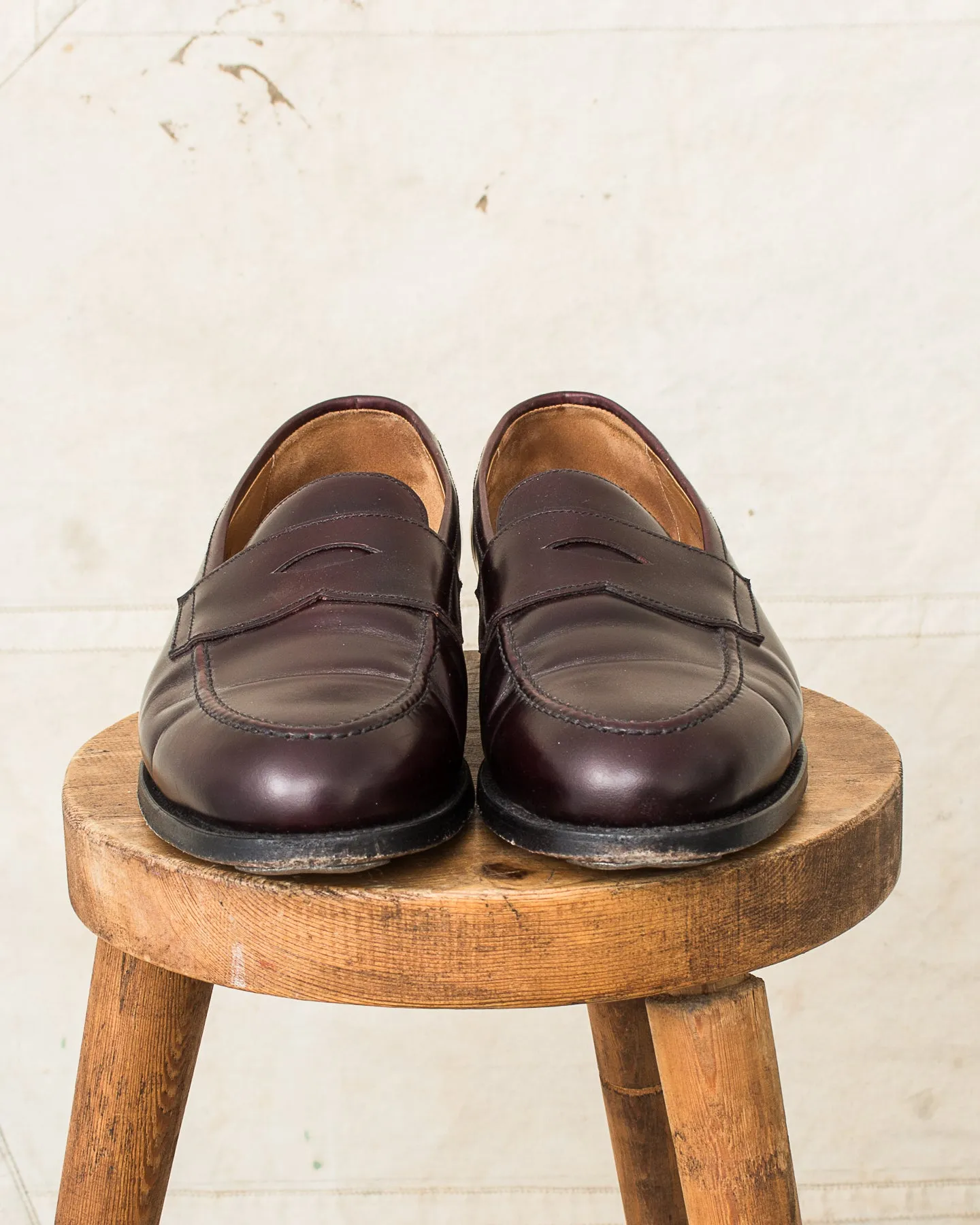 Second Hand Morjas The Penny Loafers Burgundy Calf