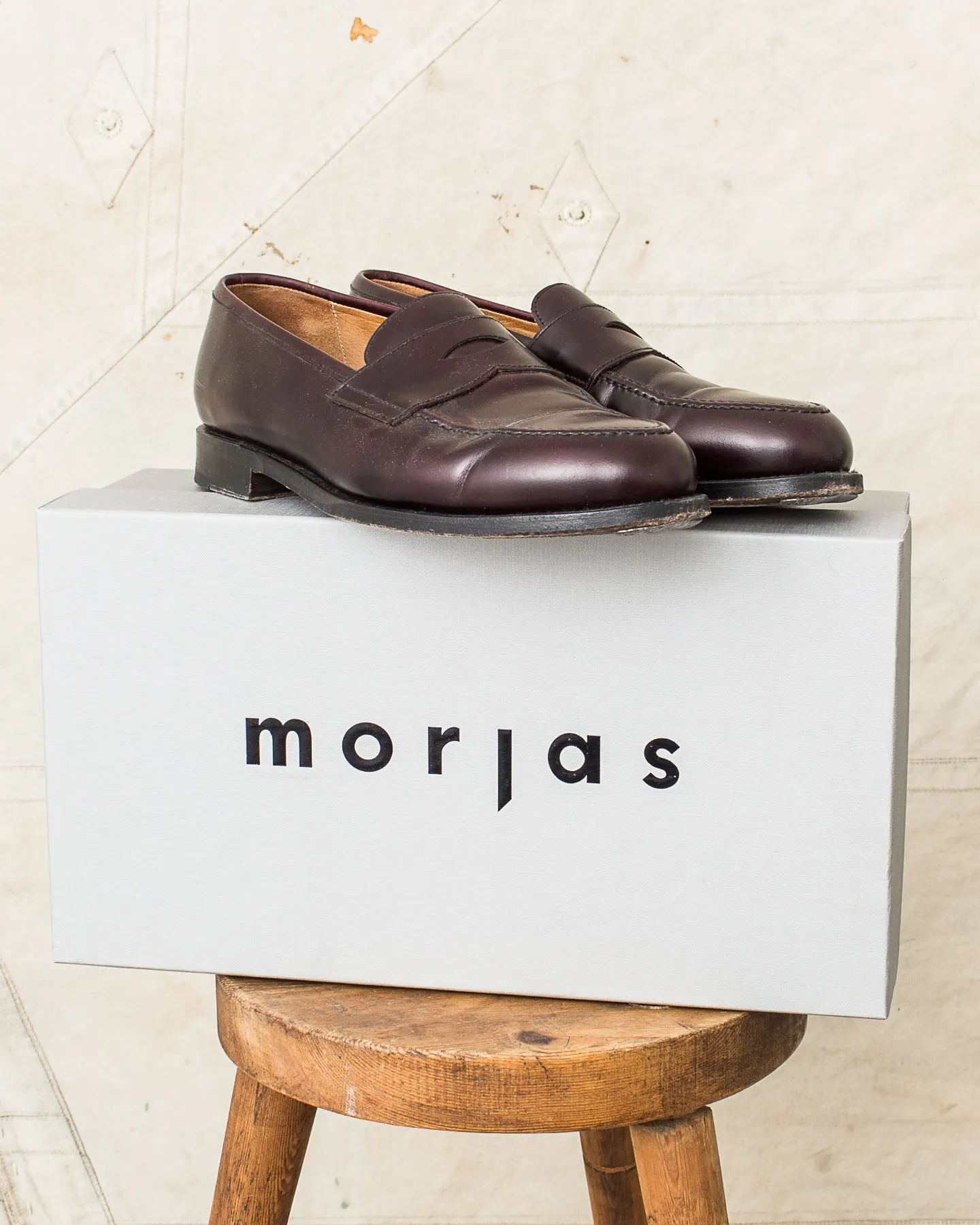 Second Hand Morjas The Penny Loafers Burgundy Calf