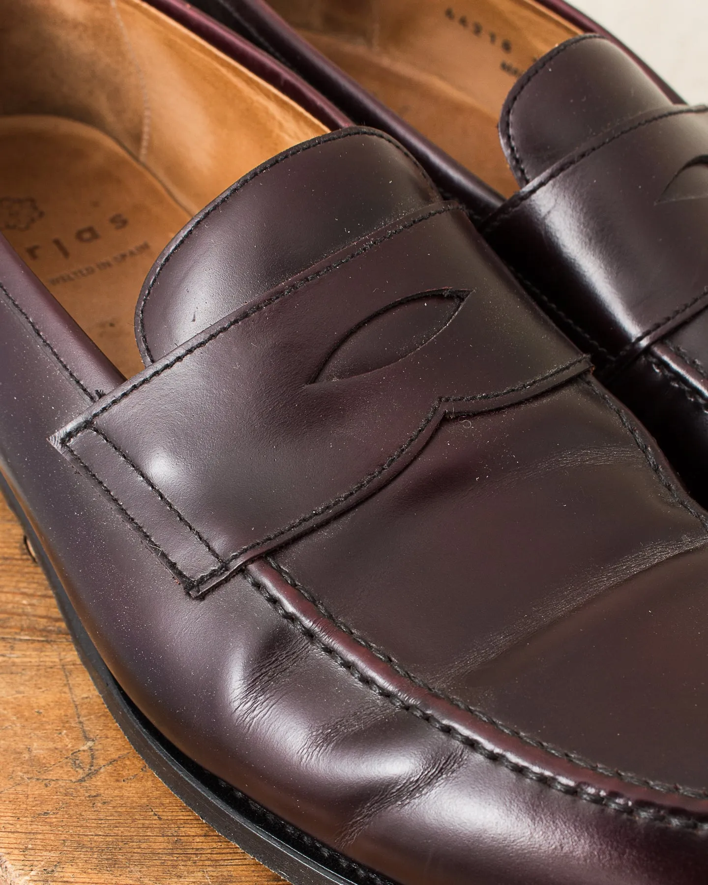 Second Hand Morjas The Penny Loafers Burgundy Calf