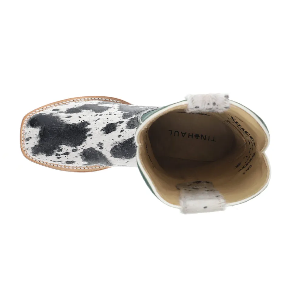 Shaggy Spot Square Toe Cowboy Boots