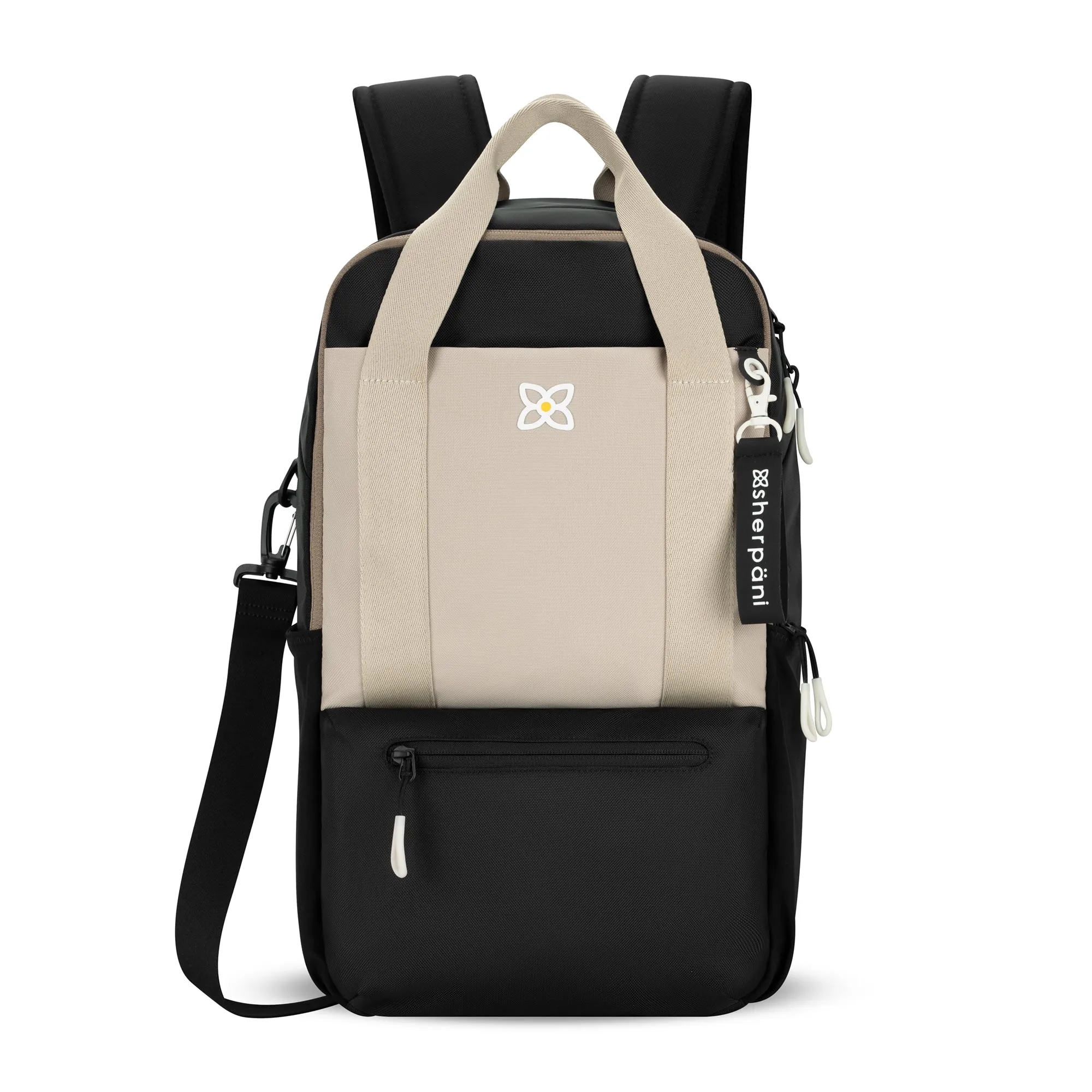 Sherpani Camden Convertible Backpack/Crossbody/Tote Bag con leche