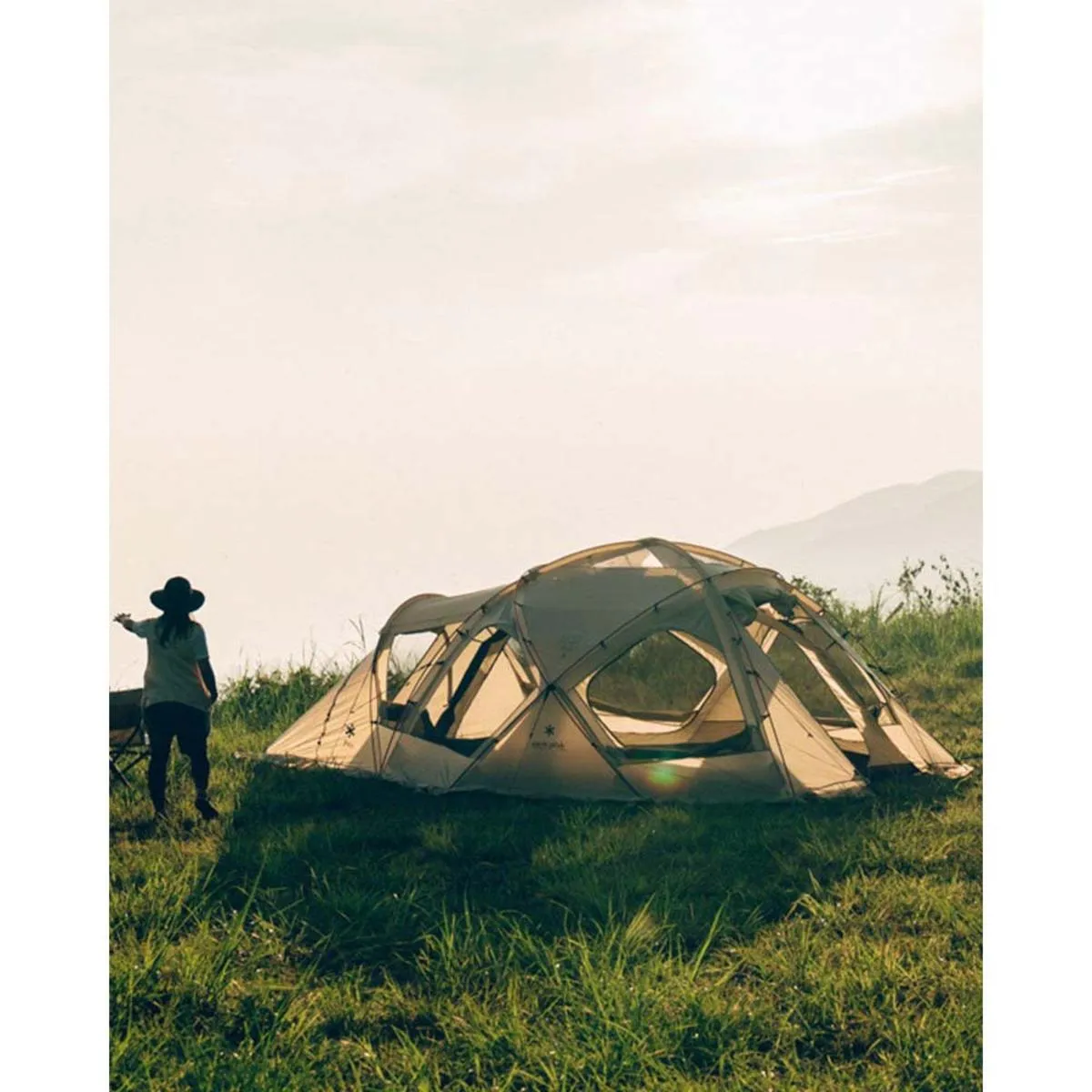 Snow Peak Dock Dome Pro. 6 Tent Ivory - 6 Persons