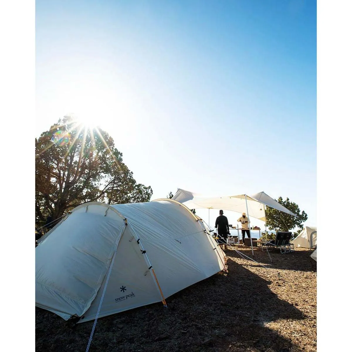 Snow Peak Vault Dome Tent in Ivory - 4 Persons
