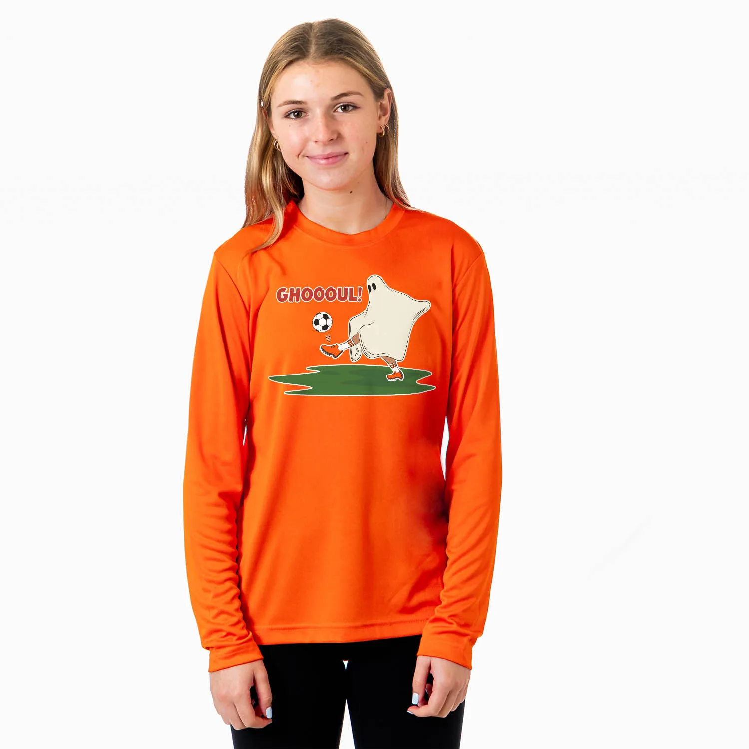 Soccer Long Sleeve Performance Tee - Soccer Ghoul 