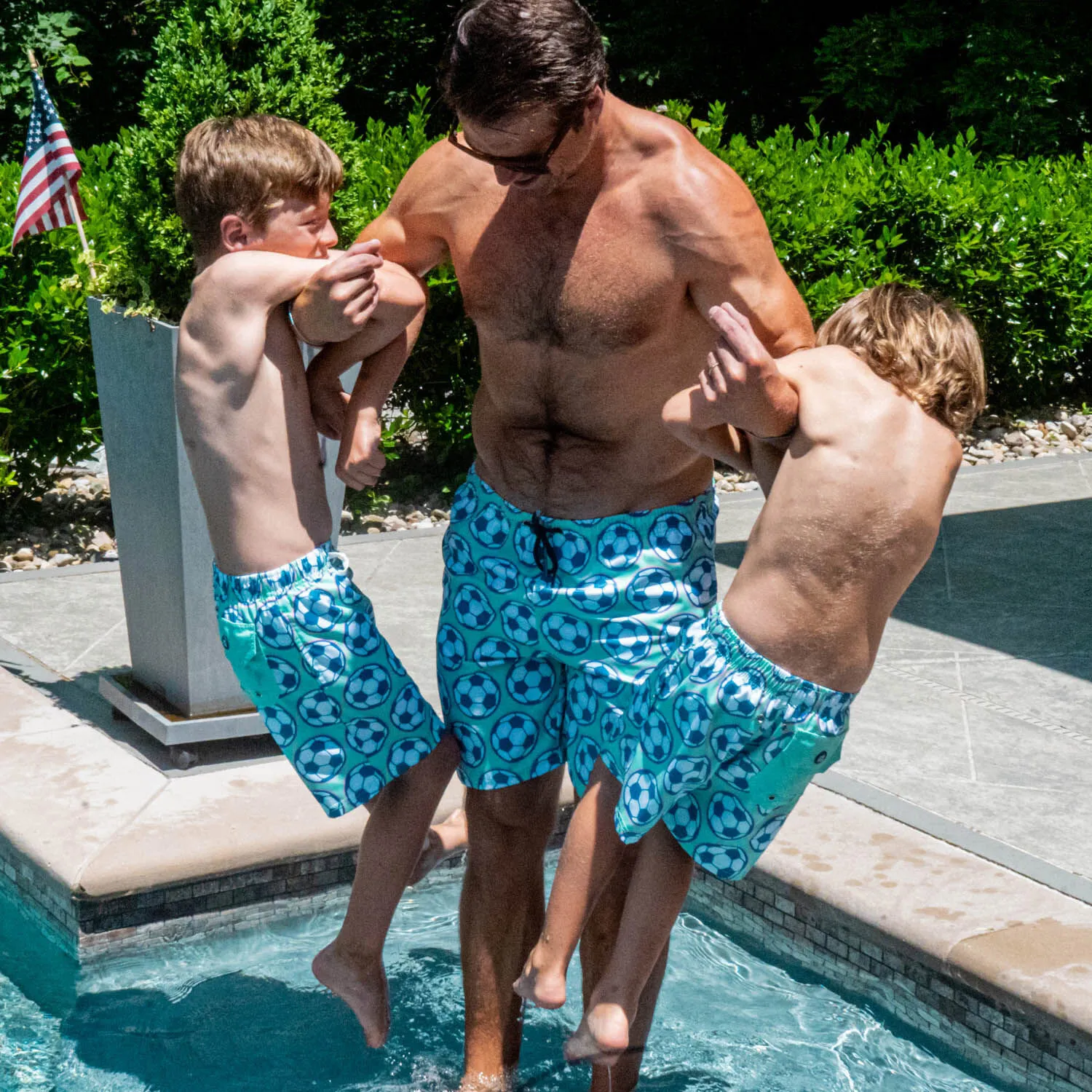 Soccer Swim Trunks - Coast To Coast 