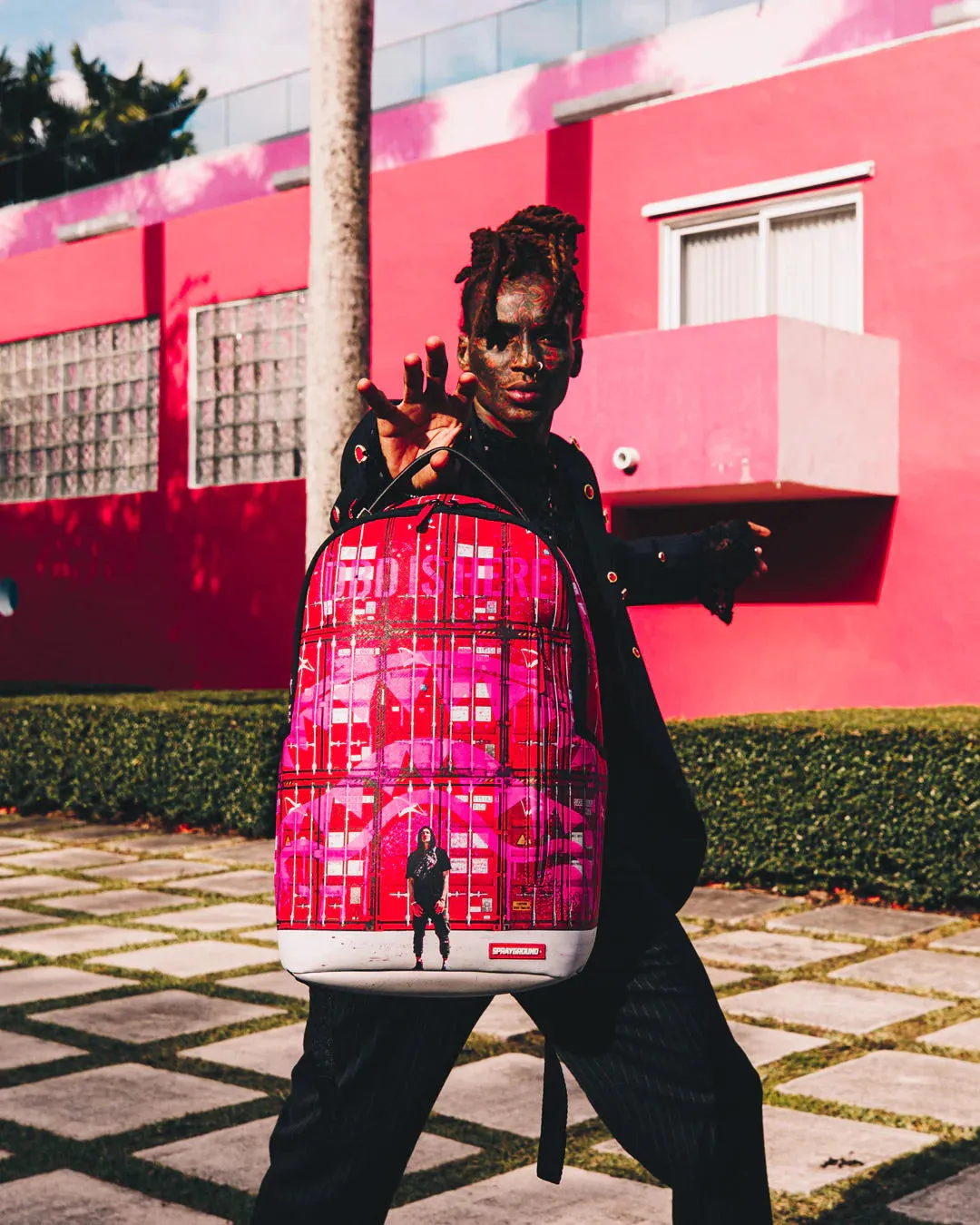 Sprayground Containers Backpack Red