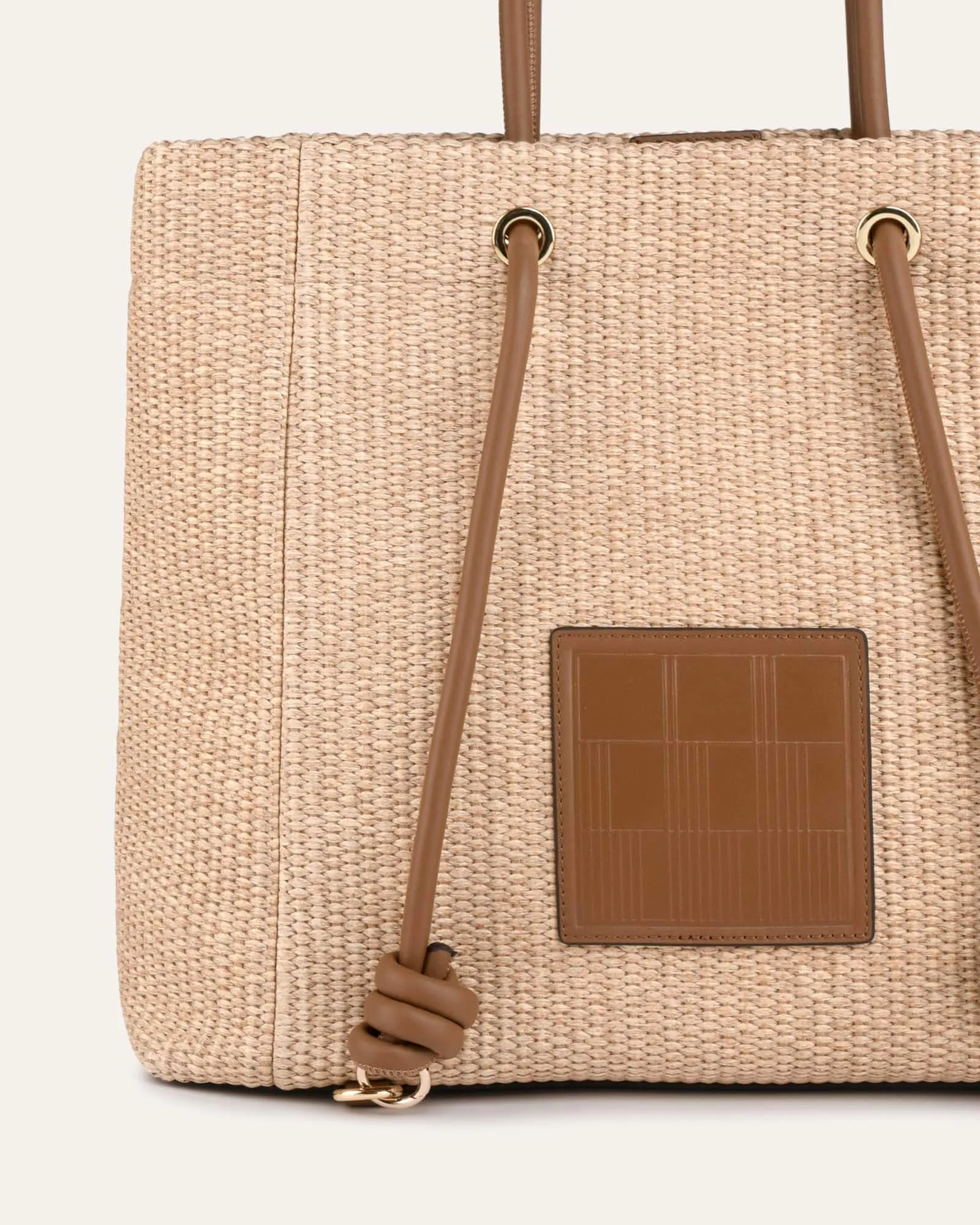 St tropez tote bag natural tan multi