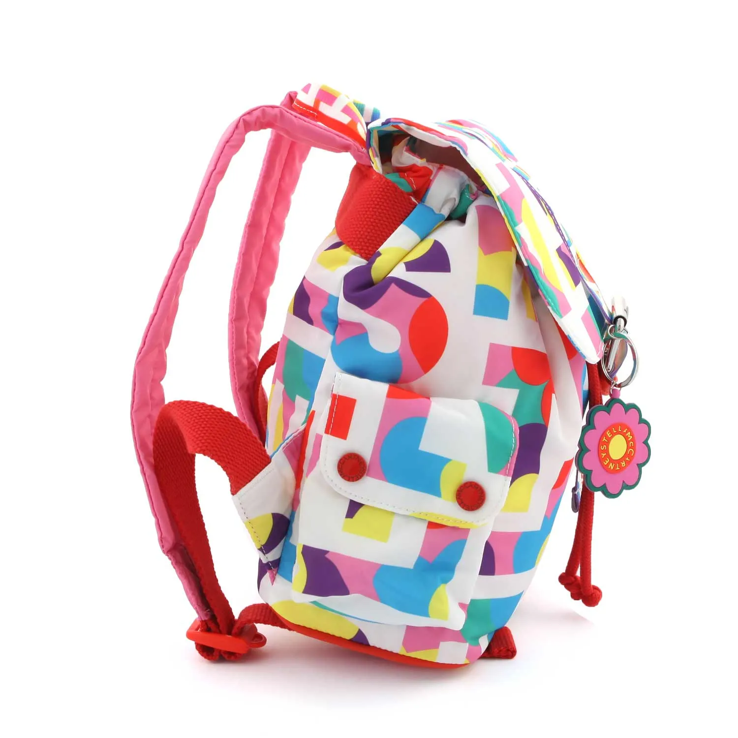 Stella Mccartney White And Multicolor Pop Backpack For Girls