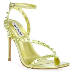 Steve Madden Danzer Citron Metallic PU Sandals