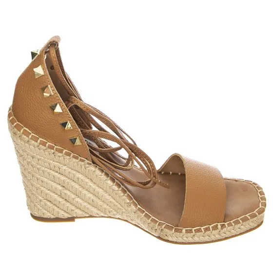 Steve Madden Womens Malani Tan Leath Sandals