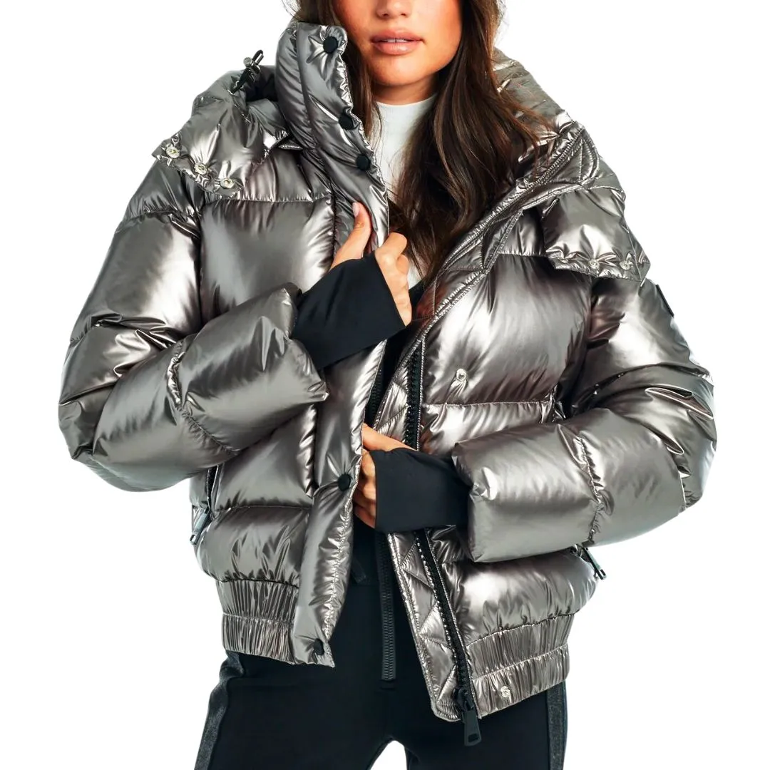 STORMI BOMBER PUFFER JACKET GUNMETAL