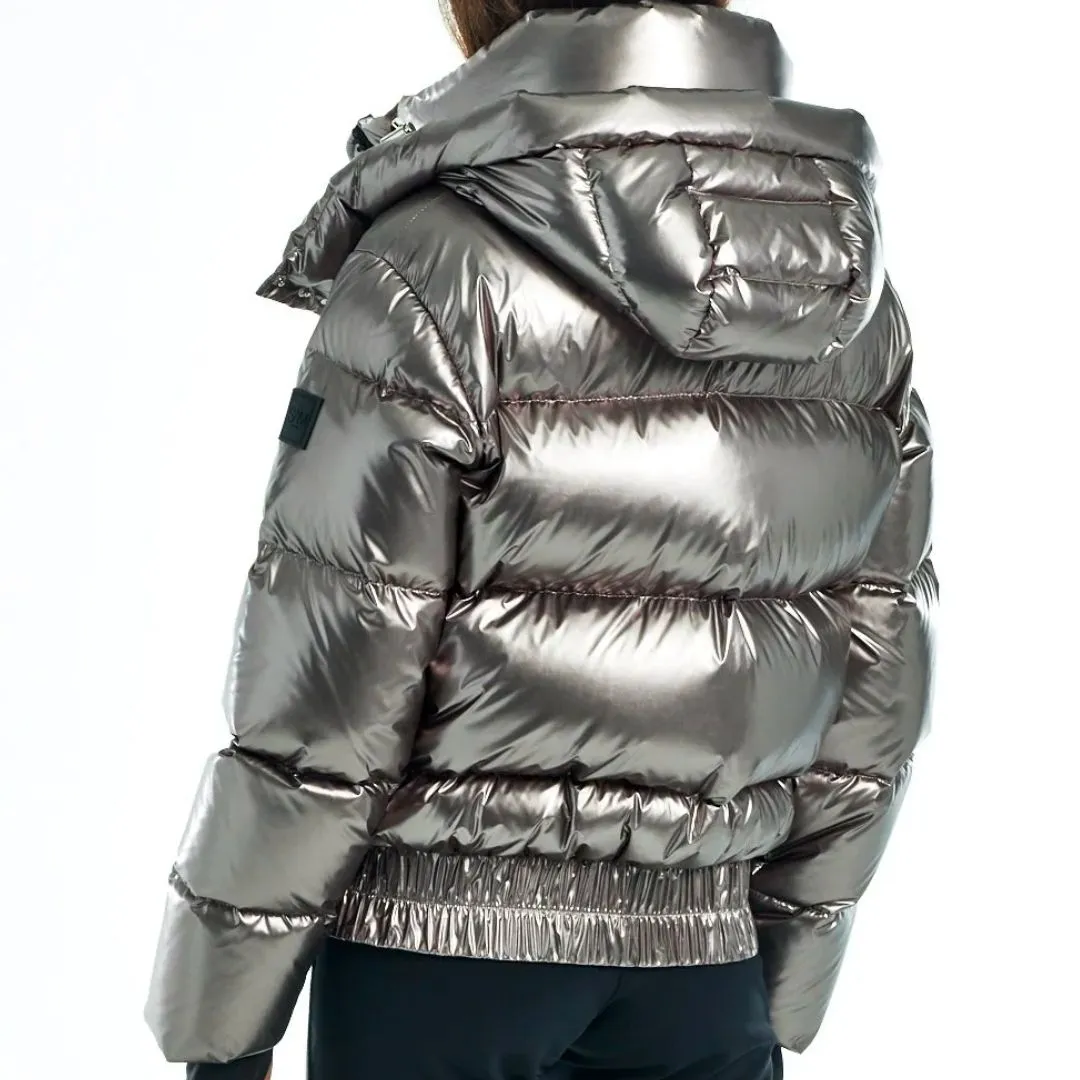 STORMI BOMBER PUFFER JACKET GUNMETAL