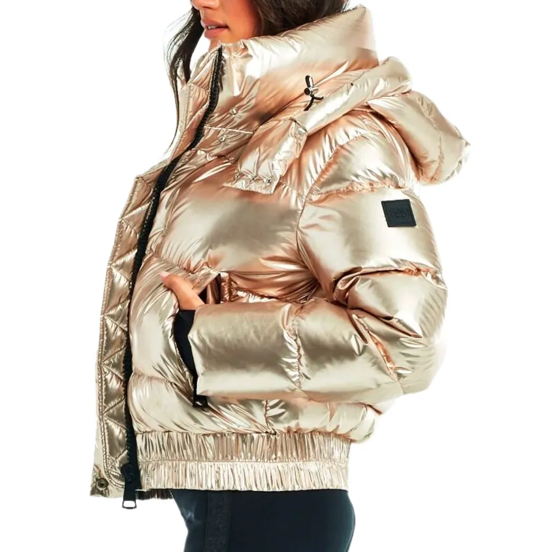 STORMI BOMBER PUFFER JACKET LIGHT GOLD