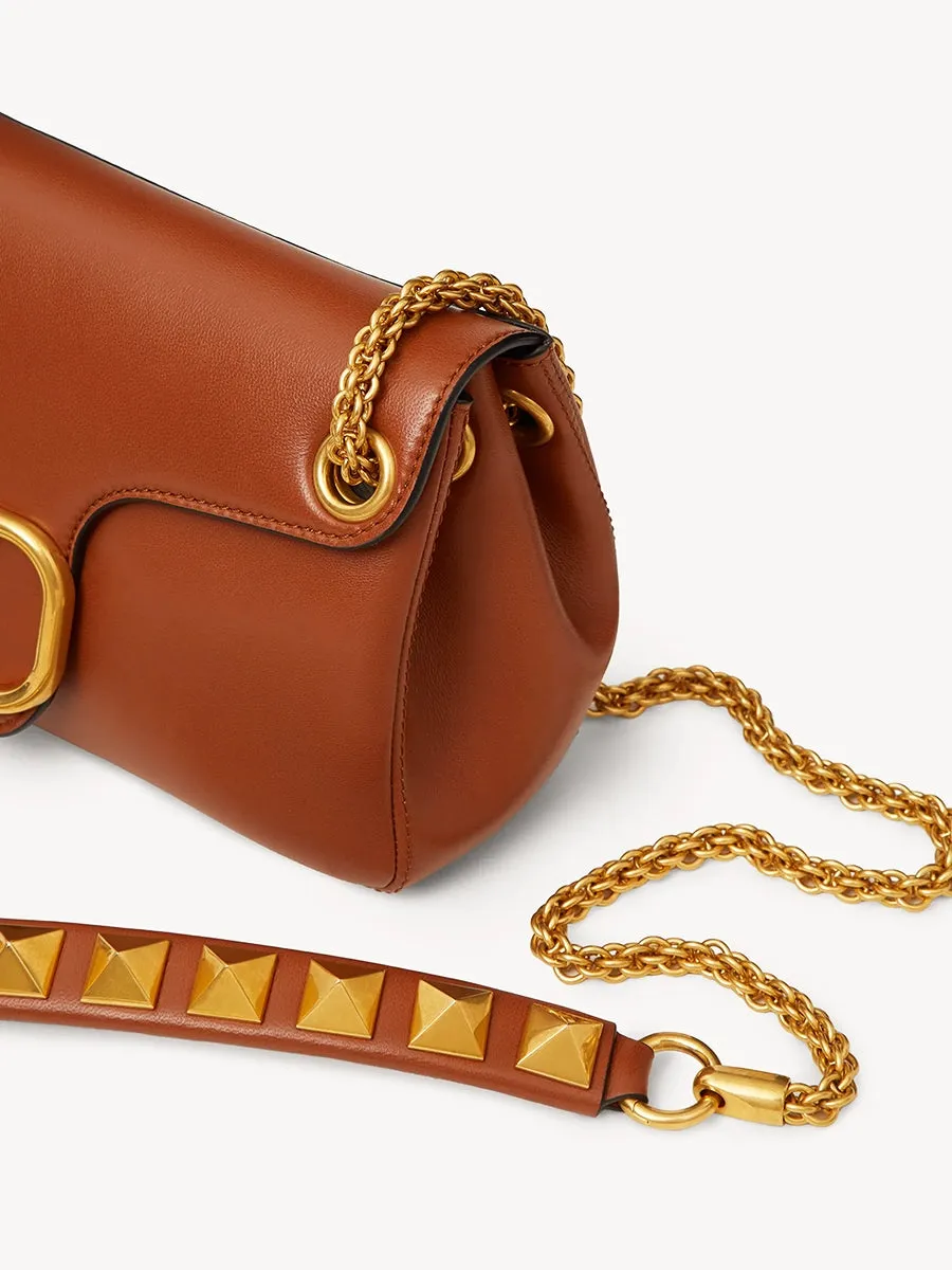 Stud Sign Nappa Shoulder Bag