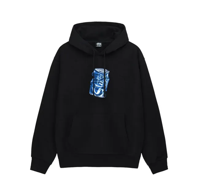 Stussy Soda Can Hoodie 'Black'