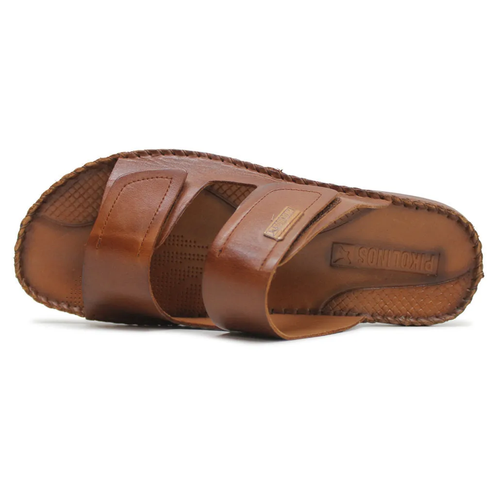 Tarifa Leather Men's Slides Sandals