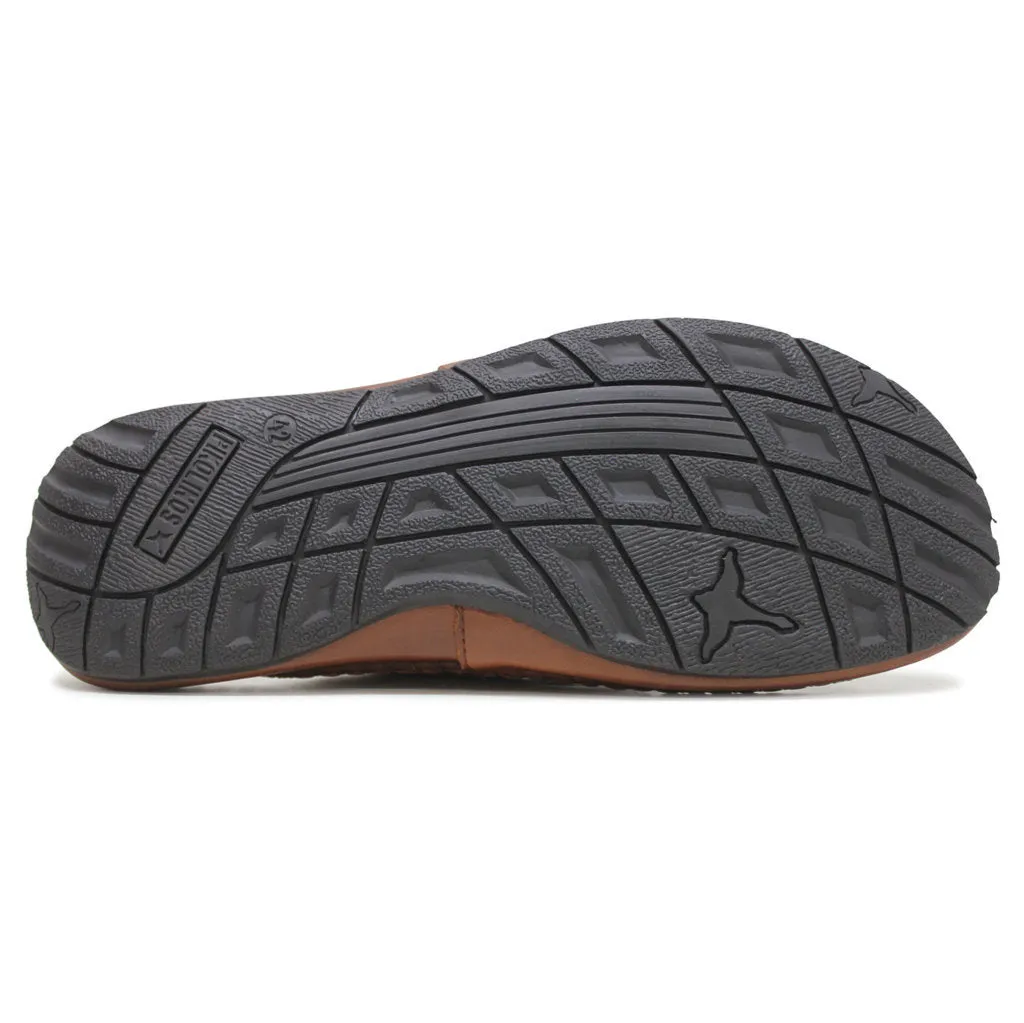 Tarifa Leather Men's Slides Sandals