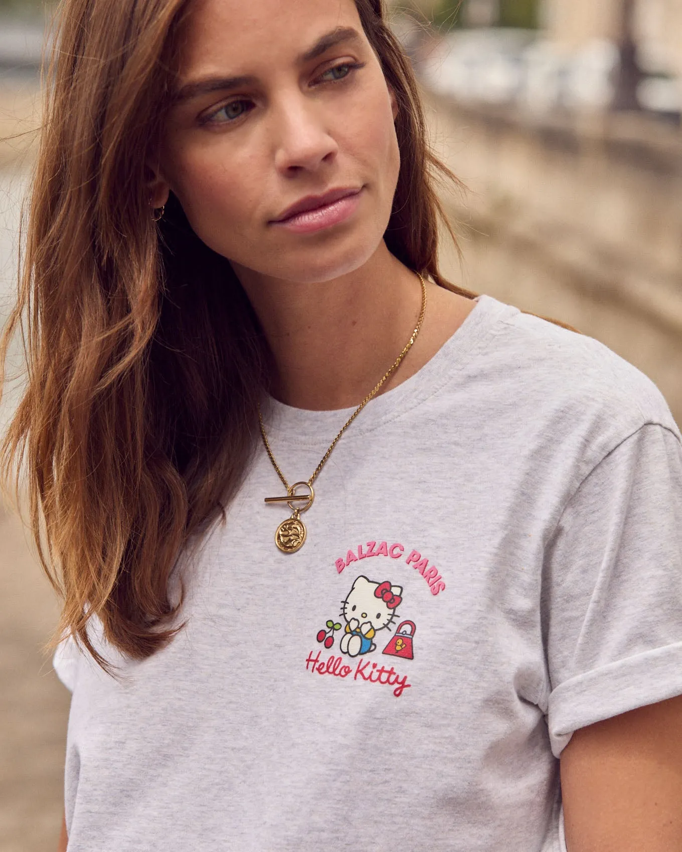 Tee-shirt Bree gris Hello Kitty