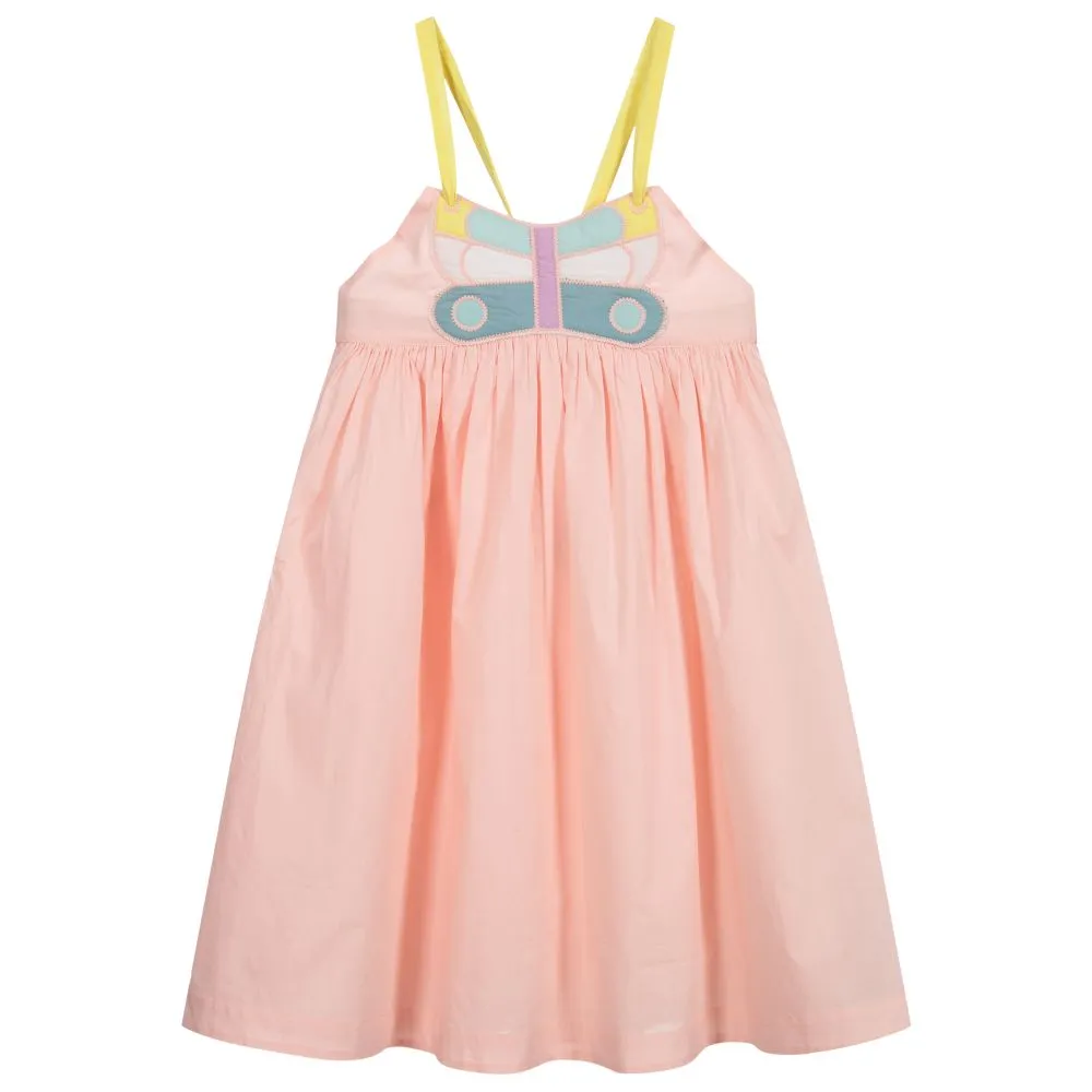 Teen Pink Butterfly Dress