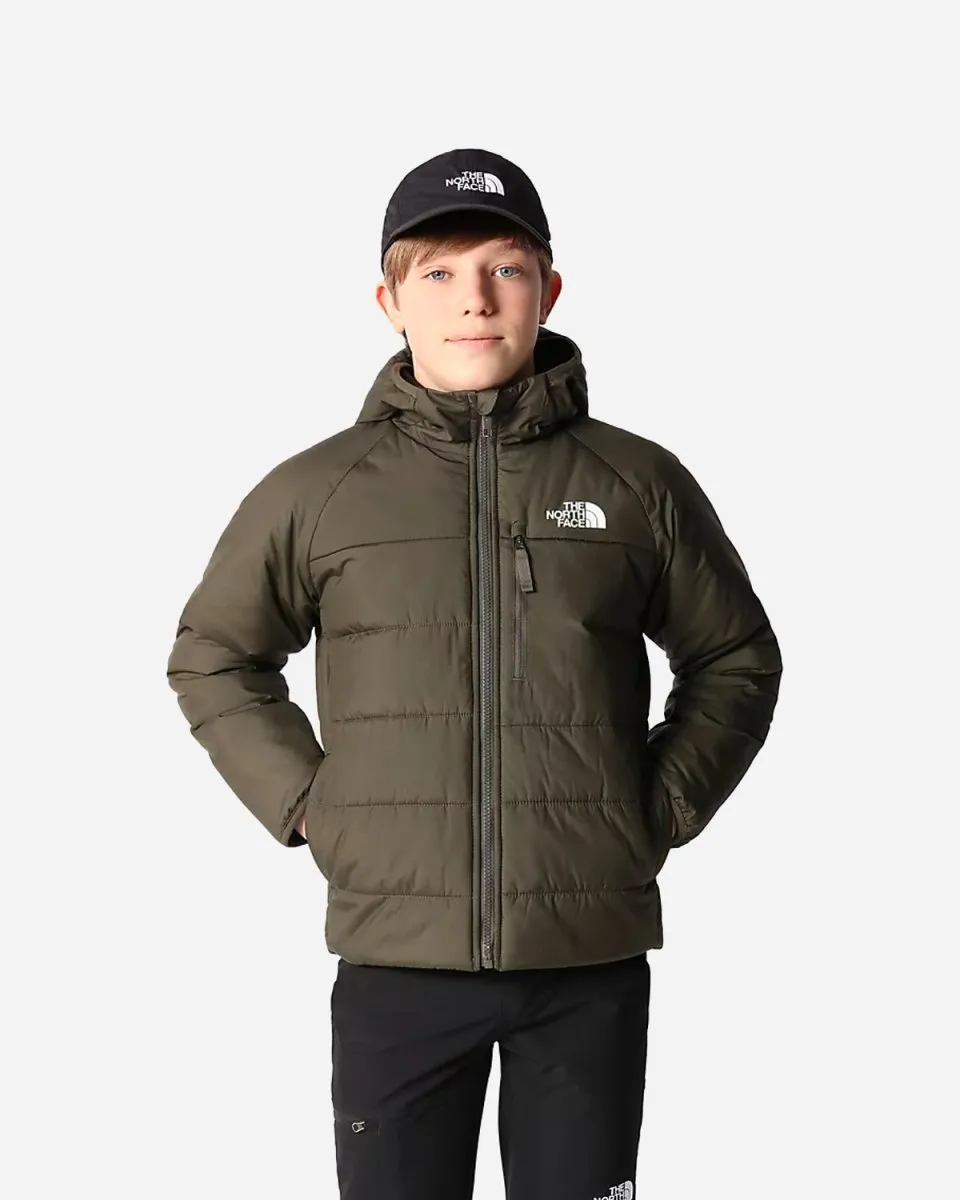 Teens Reversible Perrito Jacket - Taupe Green/Black