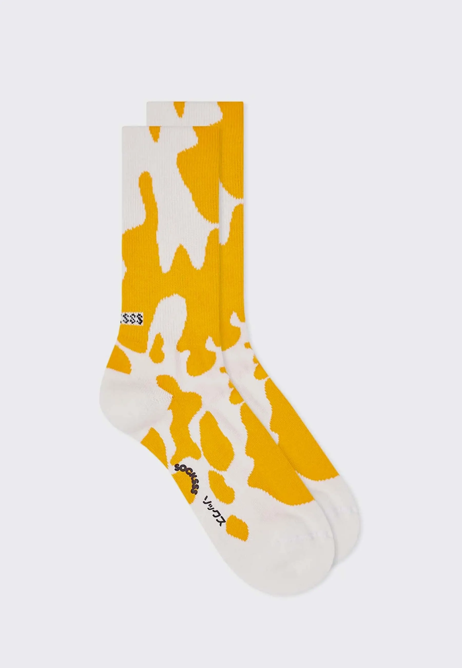 Tennis Pattern Socks - tangerine tango