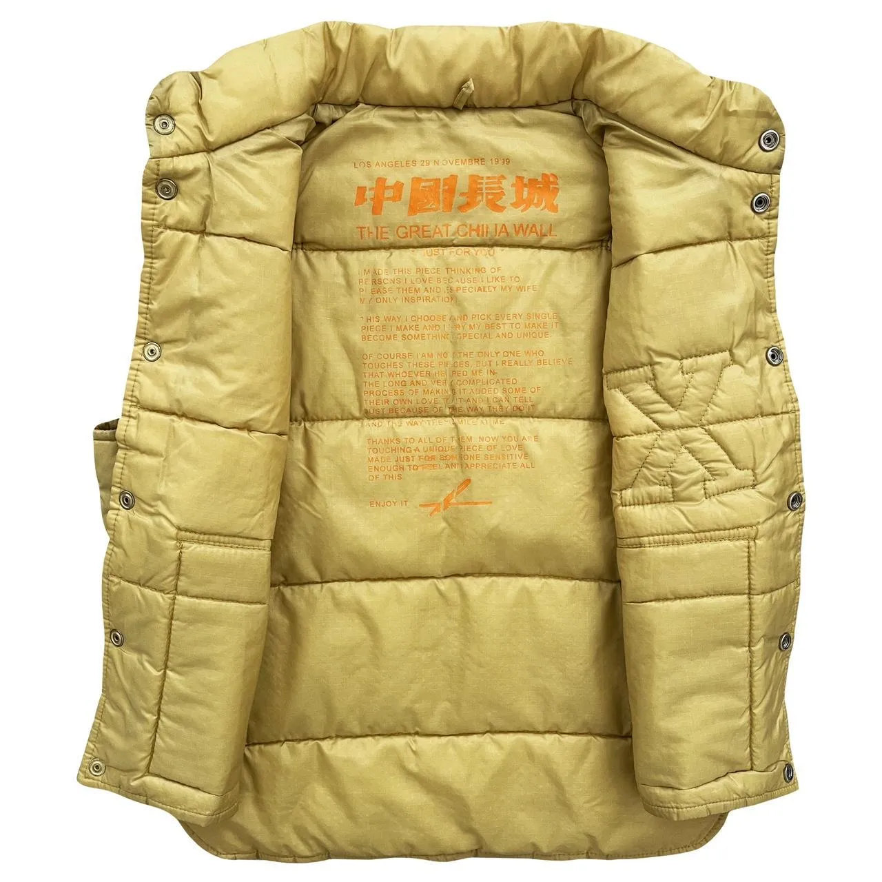 The Great China Wall Puffer Gilet Vest