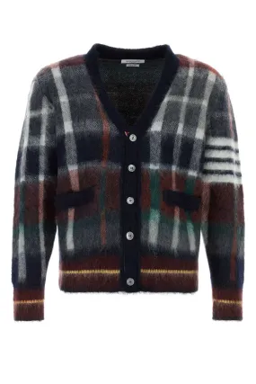 Thom Browne Embroidered Mohair Blend Cardigan