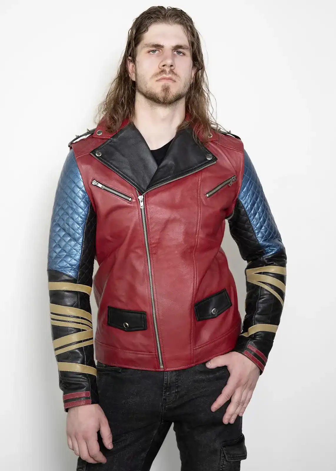 Thor Love and Thunder Vest Jacket | Thors Red Leather Vest