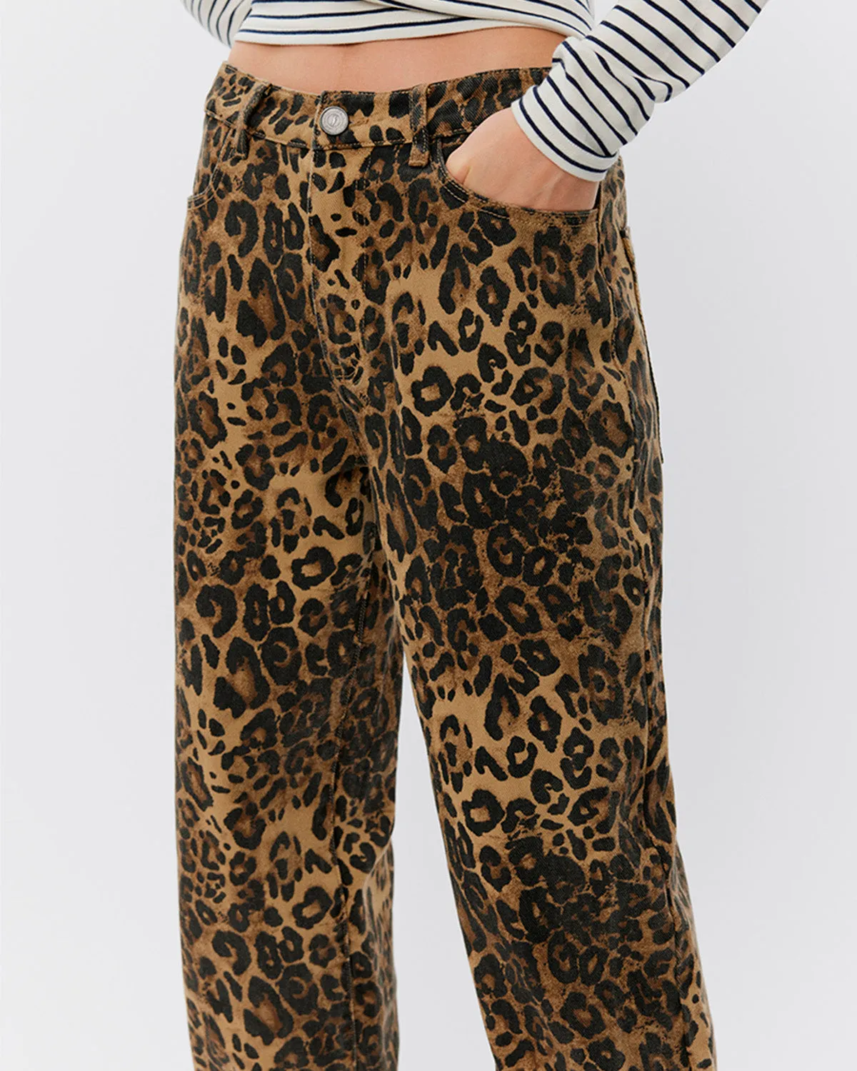 TOKYOSW JEANS - Leopard