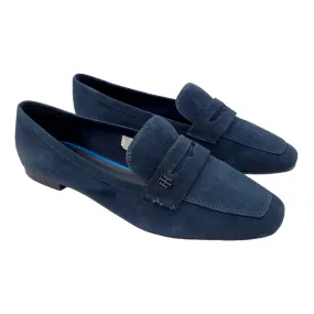 Tommy Hilfiger Navy Suede Loafers