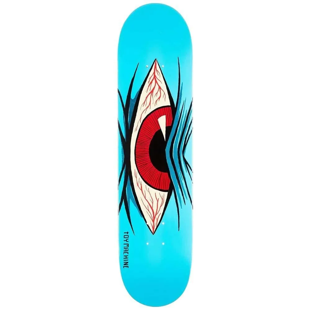 Toy Machine Mad Eye Skateboard Deck Blue 8.13