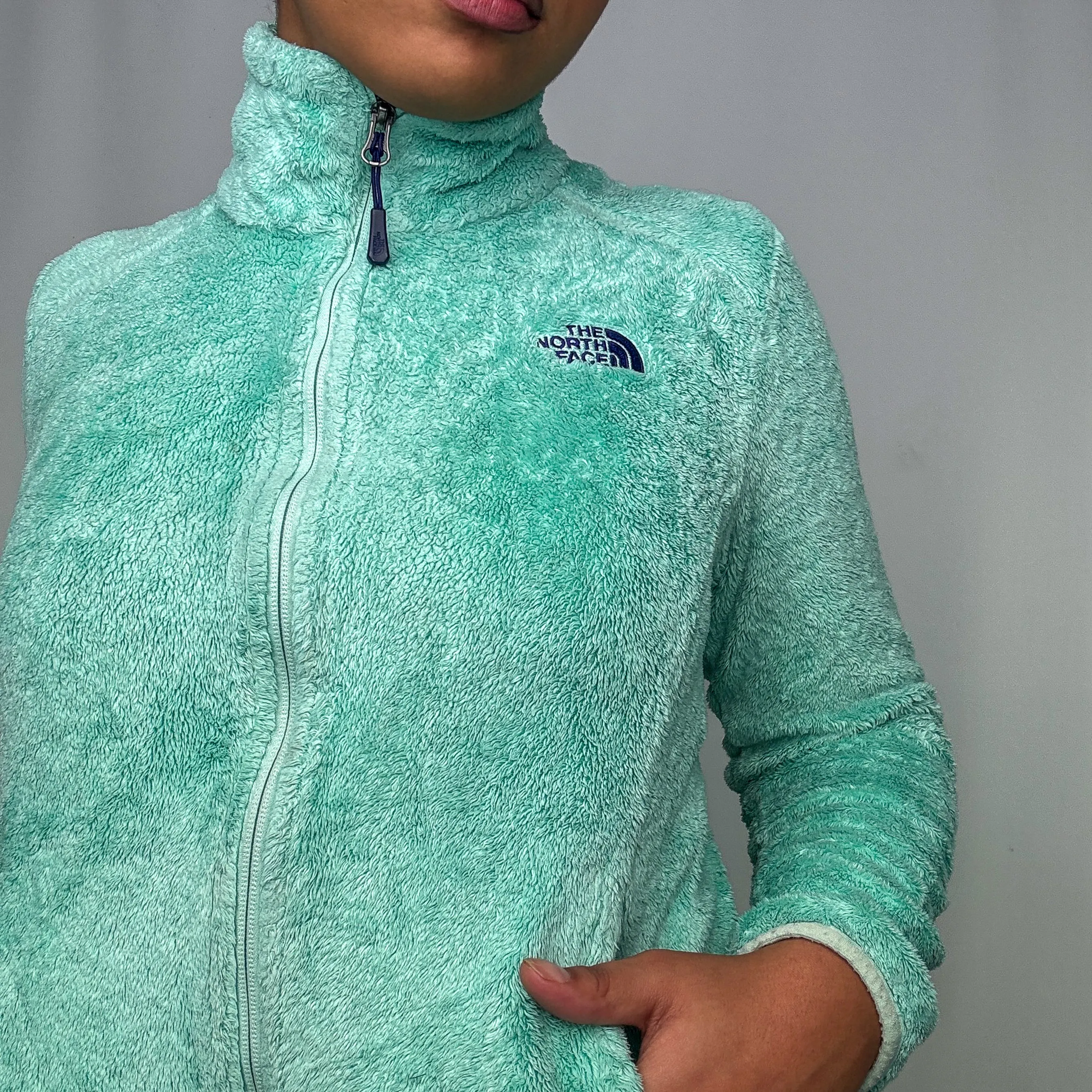 Turquoise y2ks The North Face Fleece (S)