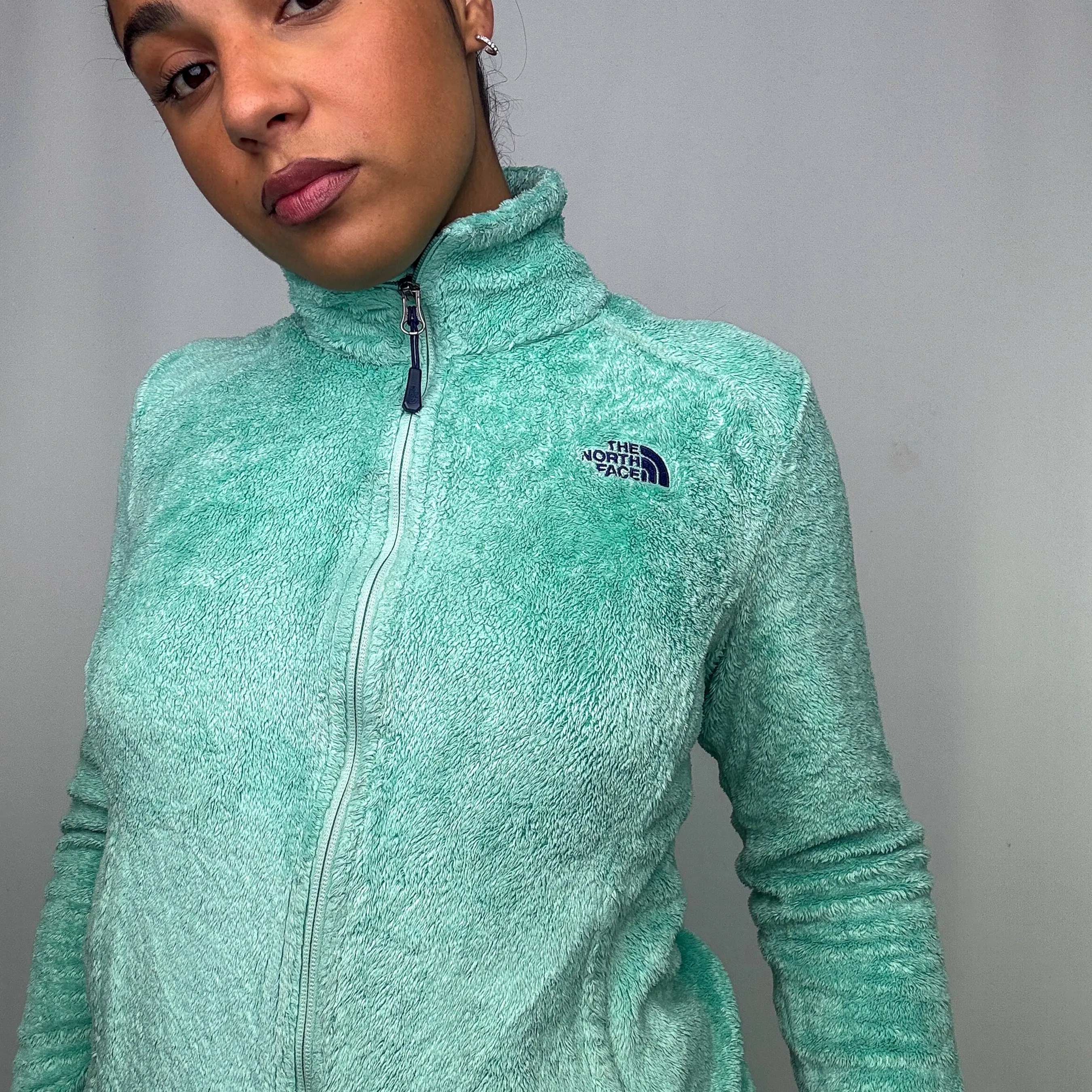 Turquoise y2ks The North Face Fleece (S)