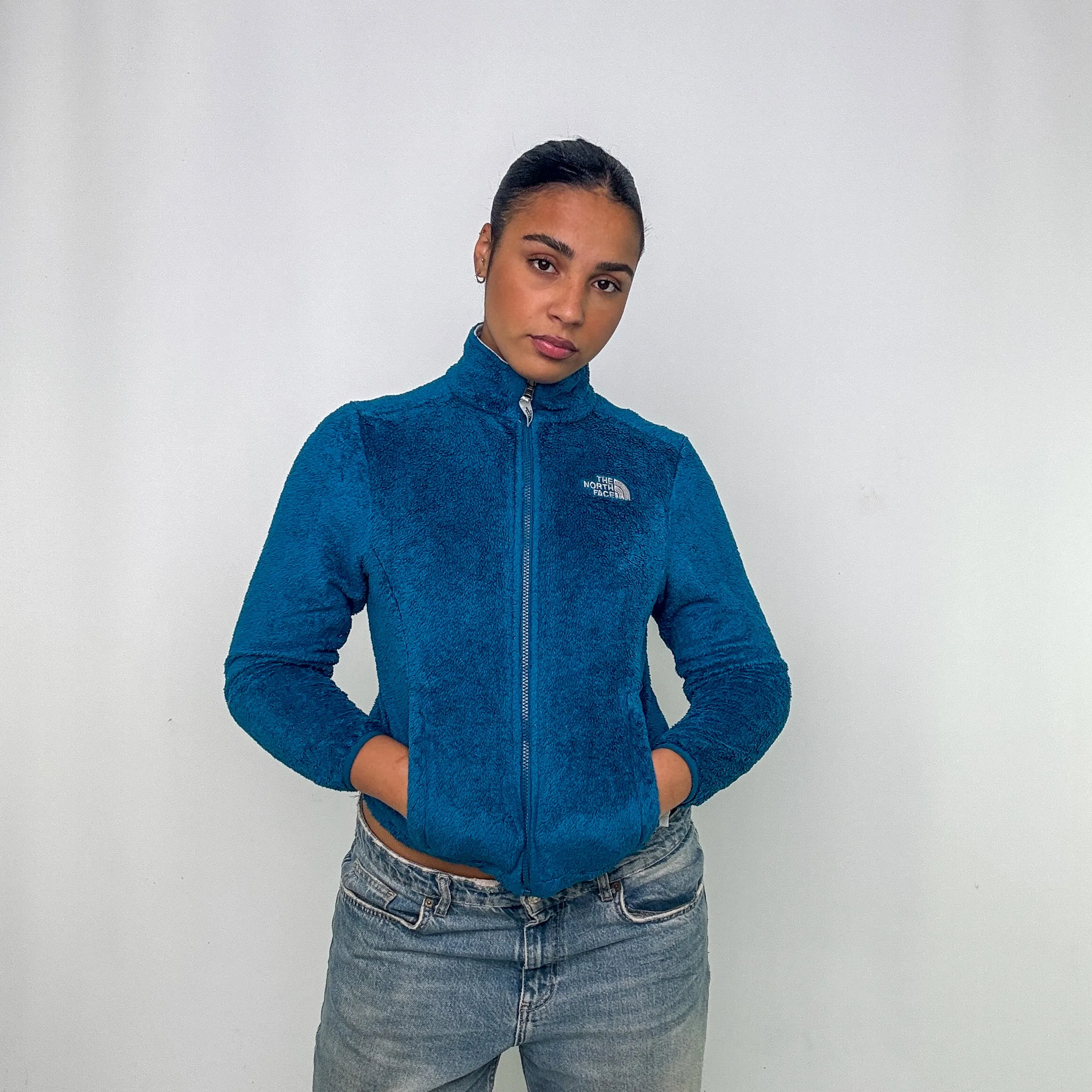 Turquoise y2ks The North Face Fleece (XS)