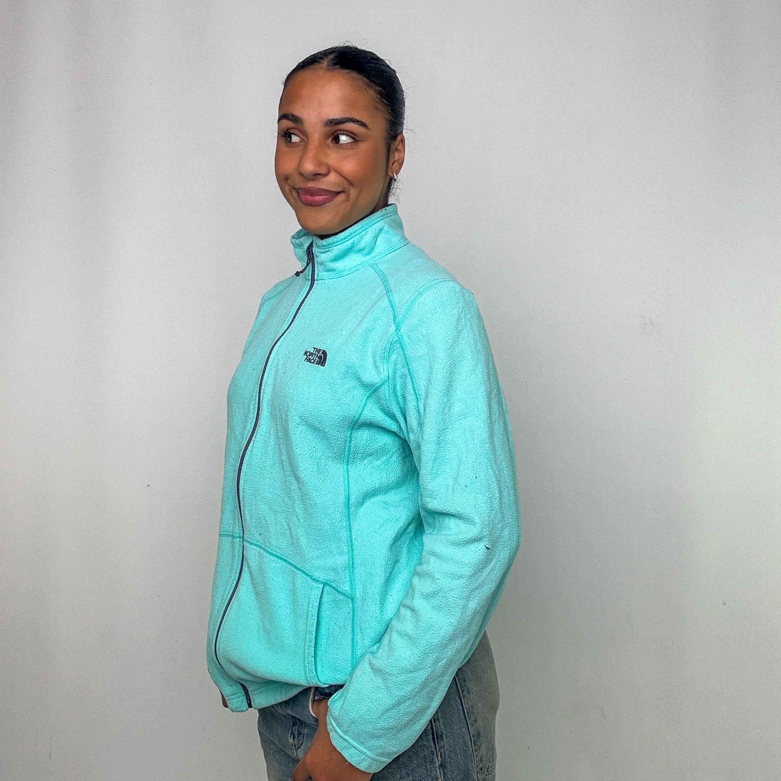 Turquoise y2ks The North Face Fleece (XXL)