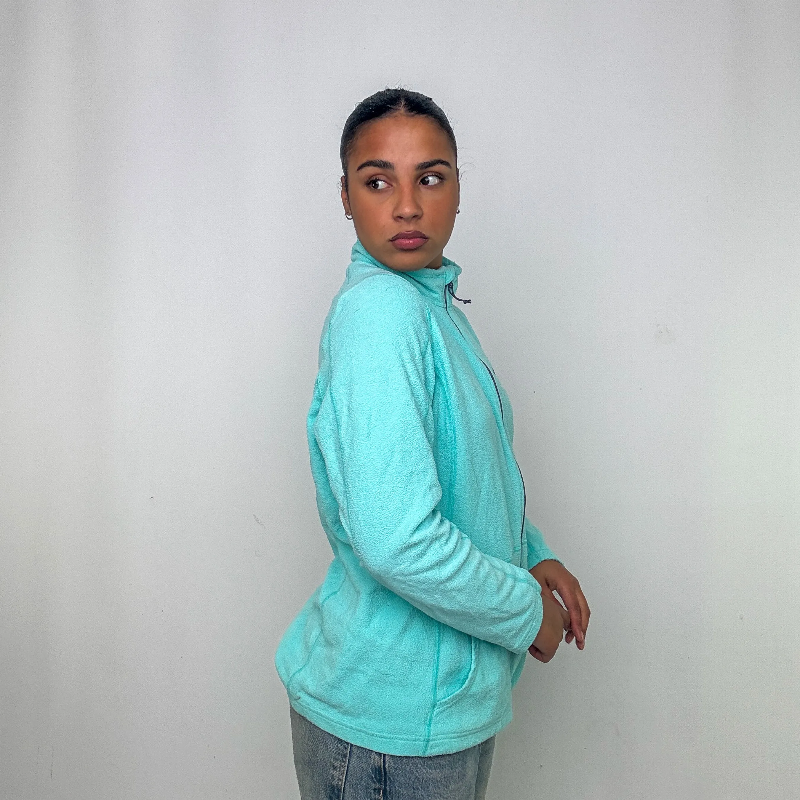 Turquoise y2ks The North Face Fleece (XXL)