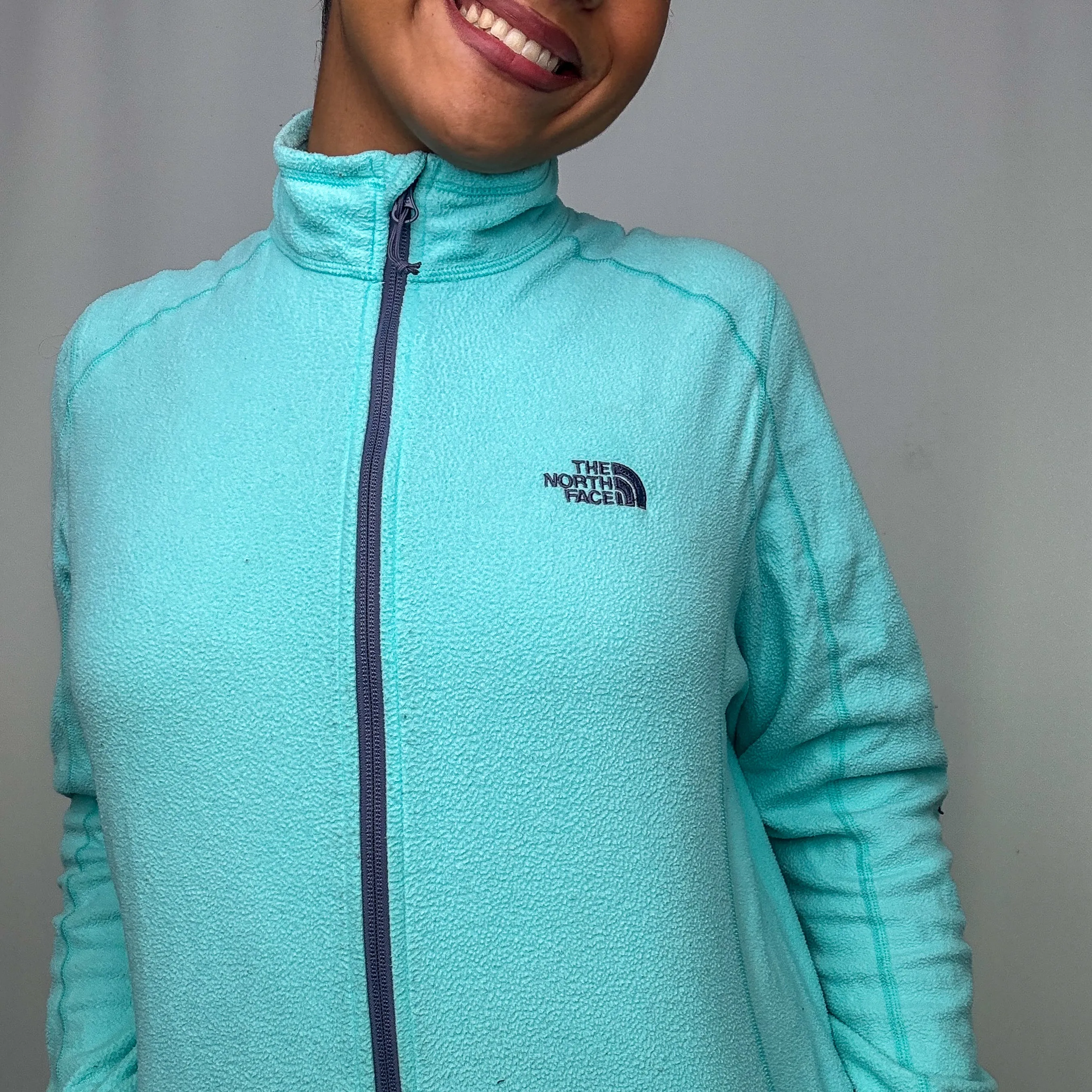 Turquoise y2ks The North Face Fleece (XXL)