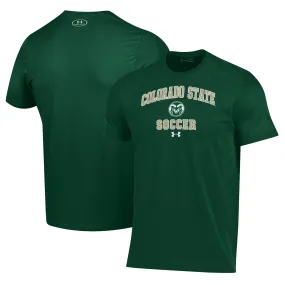 Under Armour Colorado State Rams Green Soccer Arch Over Performance T-Shirt